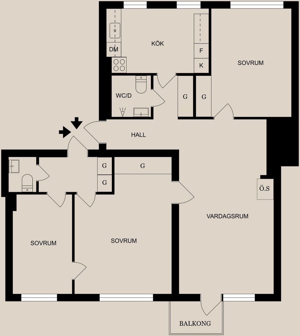 Bostadsrätt, Kalkugnsvägen 15A, Centralt, Finspång