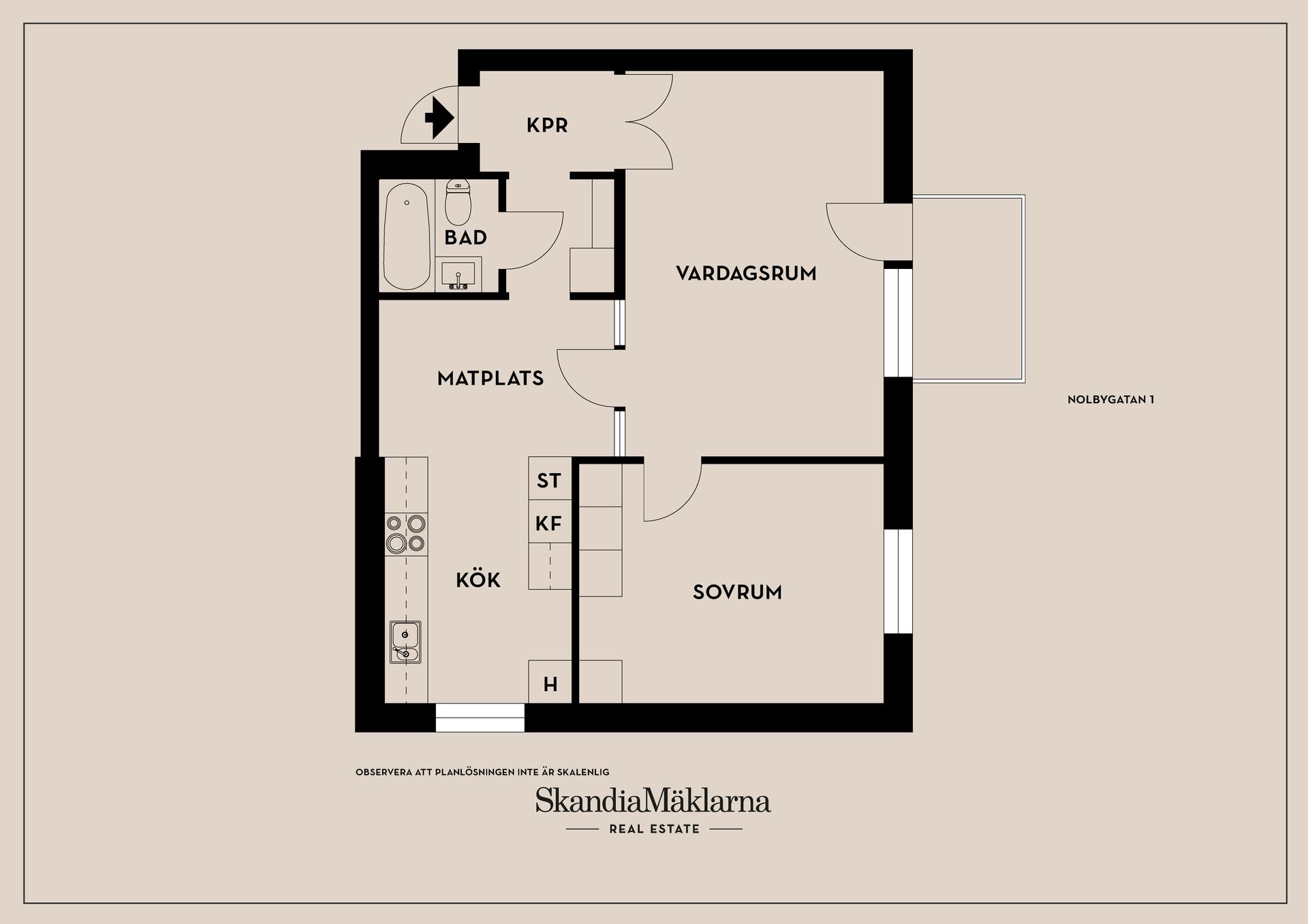Bostadsrätt, Nolbygatan 1, Kristinehamn