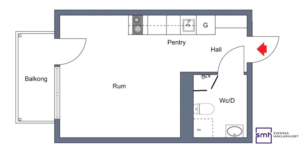 Bostadsrätt, Flyginfarten 14, Barkarbystaden, Järfälla