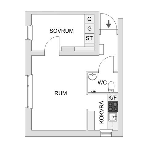 Bostadsrätt, Faktorigatan 21, Huskvarna Söder, Jönköping