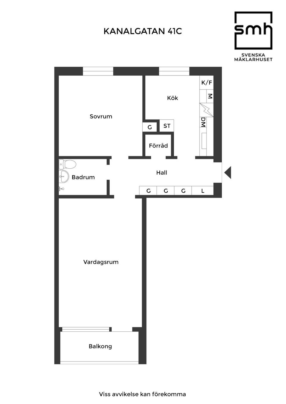 Bostadsrätt, Kanalgatan 41C, Eslöv