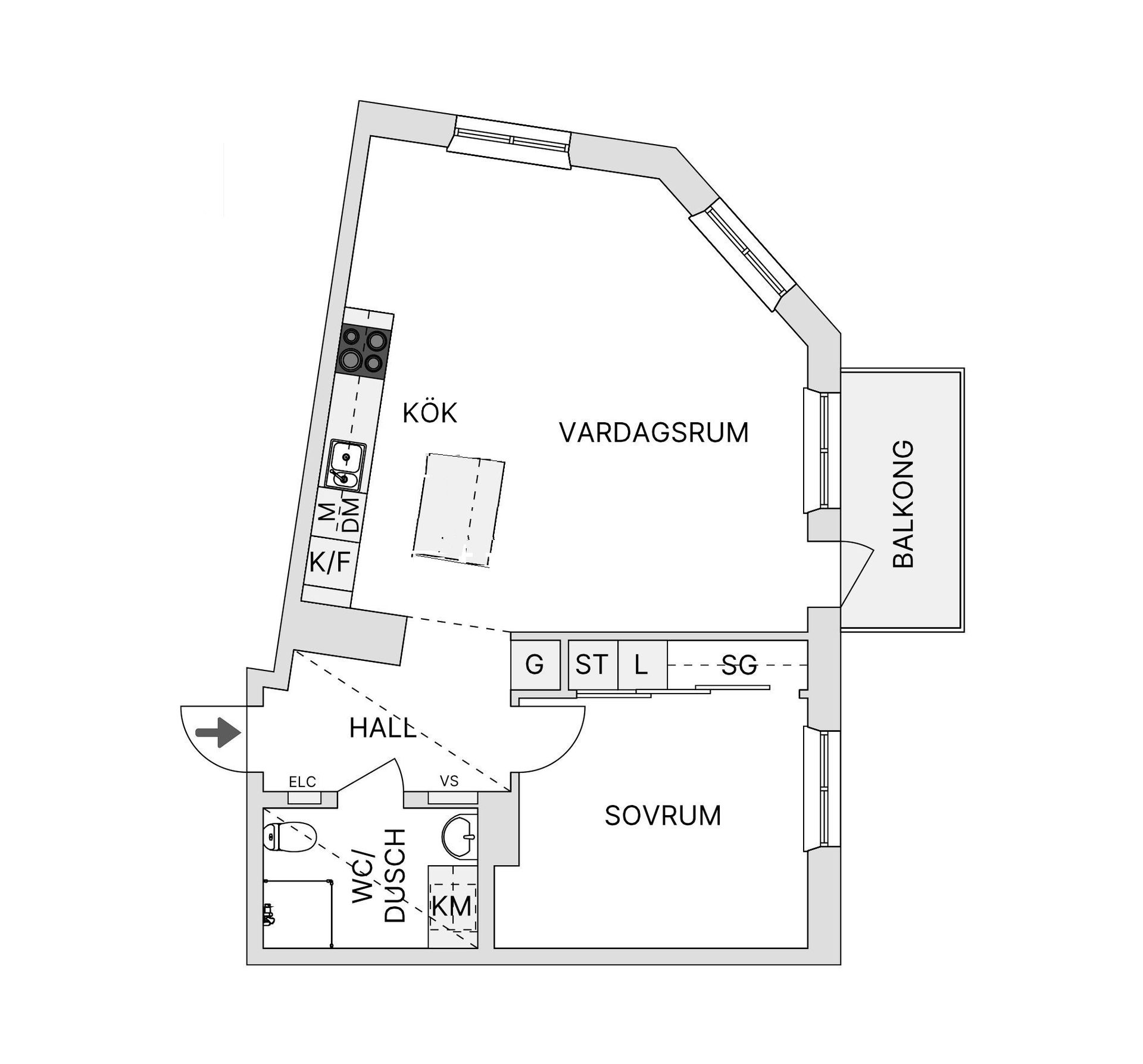 Bostadsrätt, Havrefältsgatan 2A, Elinegård, Malmö