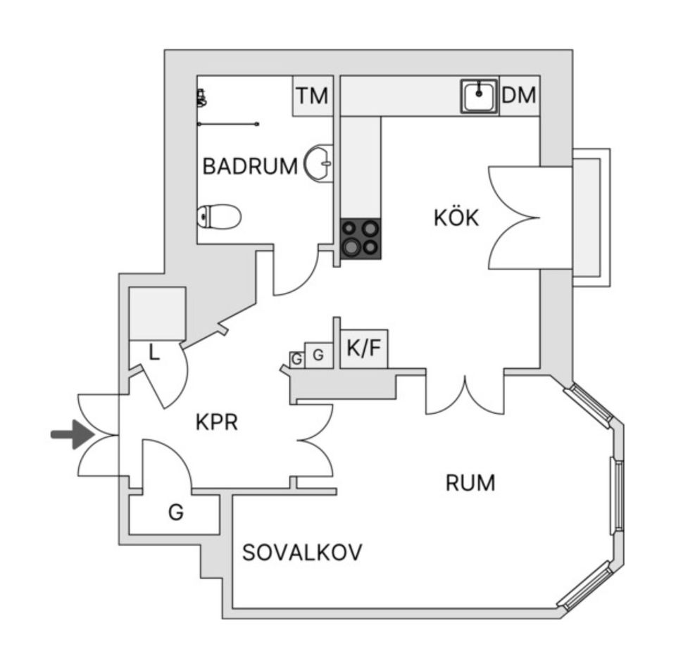 Bostadsrätt, Hornsgatan 64B, Södermalm - Mariatorget, Stockholm