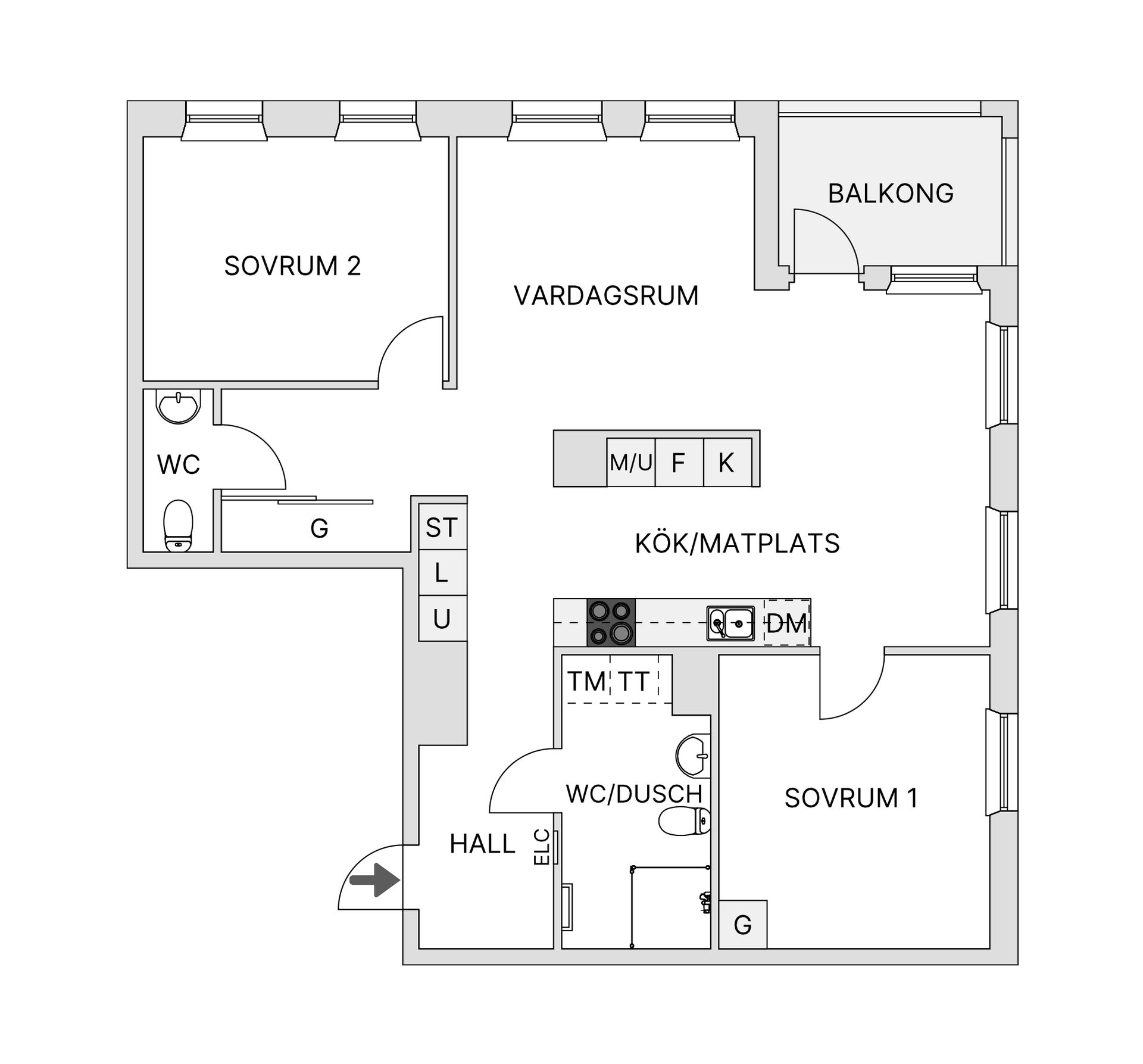 Bostadsrätt, Lilla Varvsgatan 51A, Dockan, Malmö