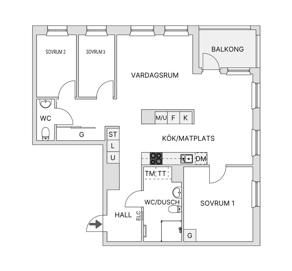 Bostadsrätt, Lilla Varvsgatan 51A, Dockan, Malmö