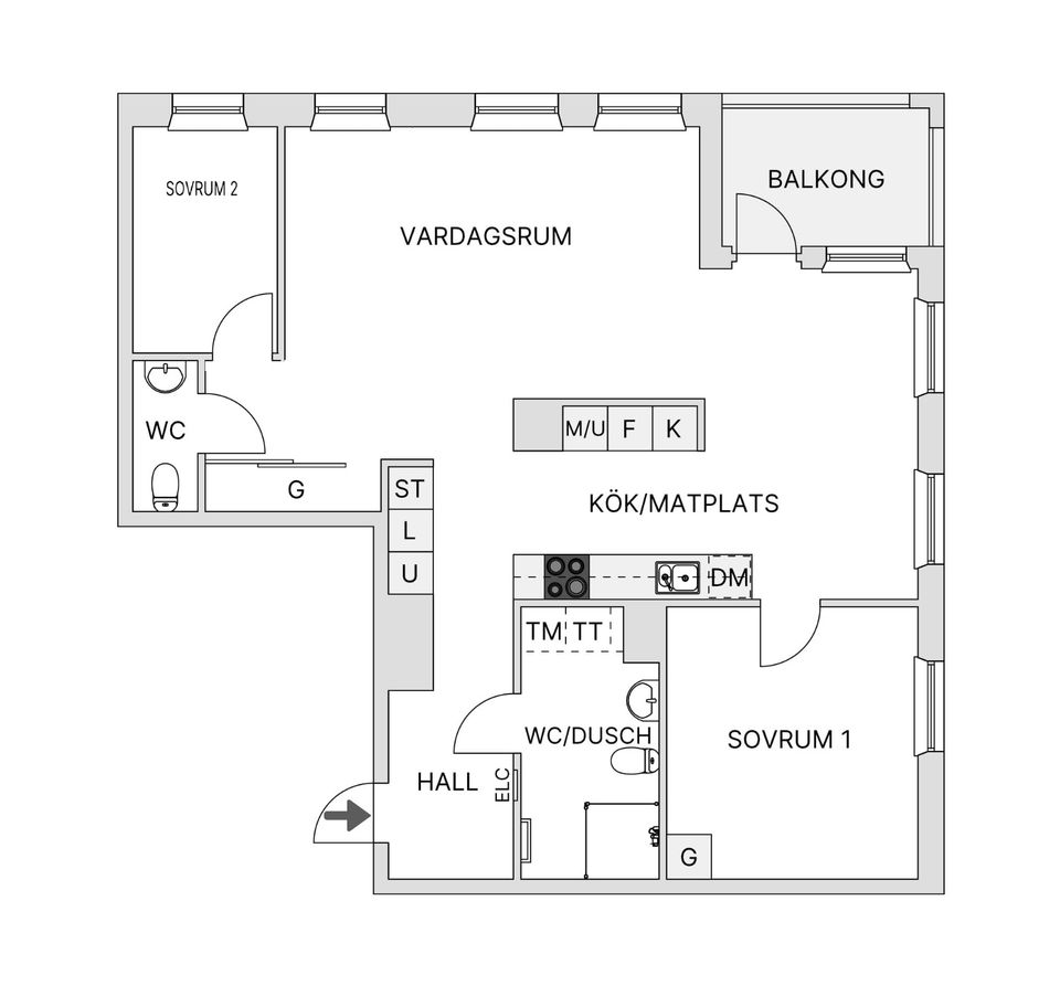 Bostadsrätt, Lilla Varvsgatan 51A, Dockan, Malmö