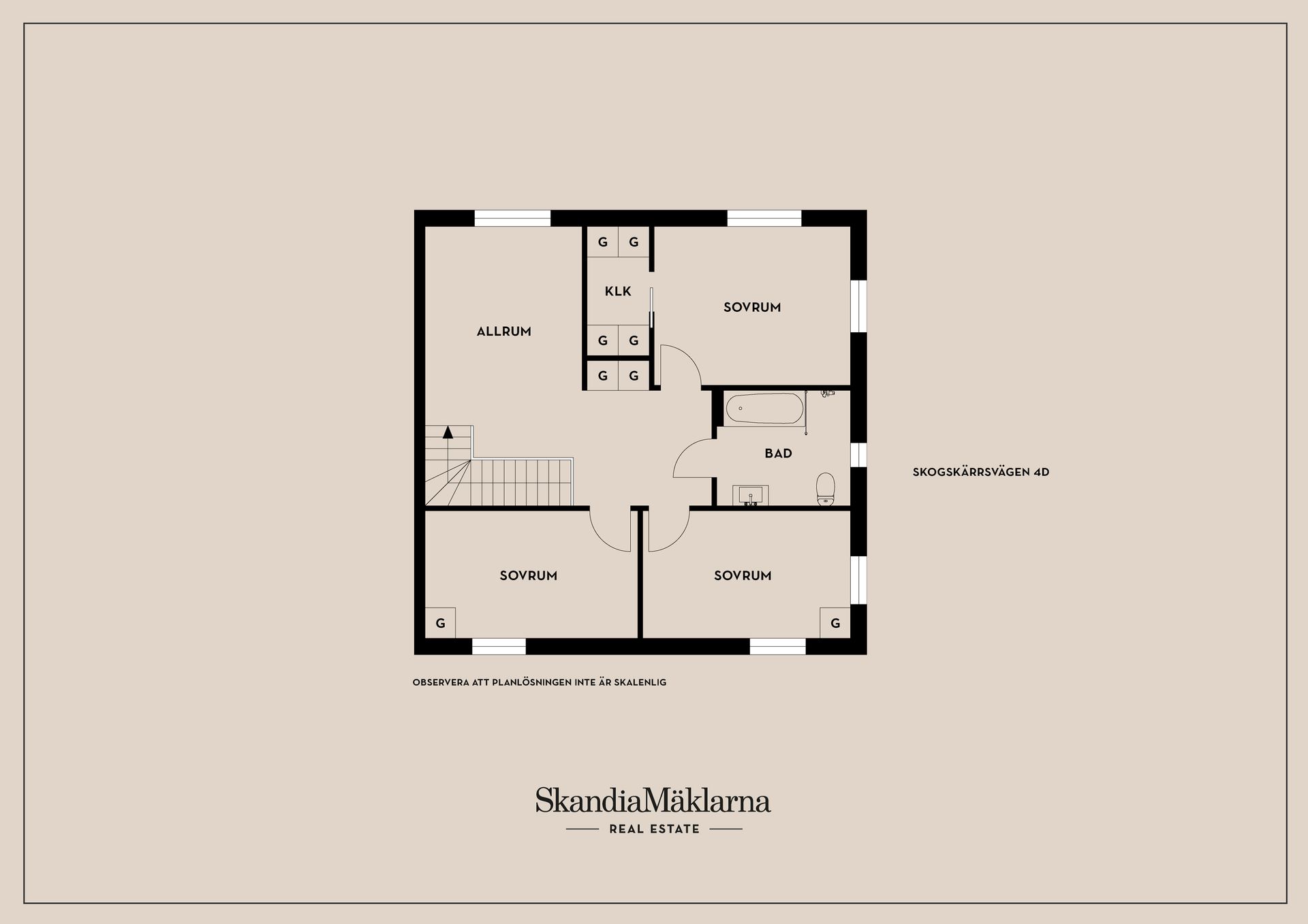 Radhus, Skogskärrsvägen 4D, Huddinge - Högmora, Huddinge