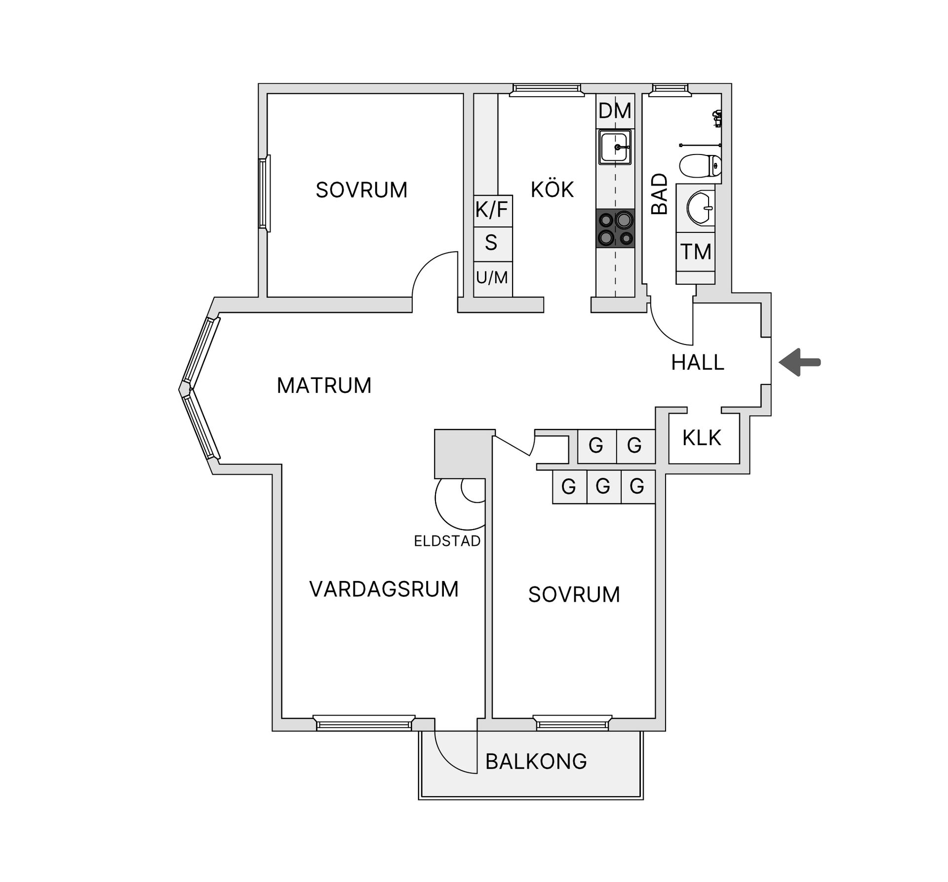 Bostadsrätt, Samuel Permans Gata 22A, Karlslund, Östersund