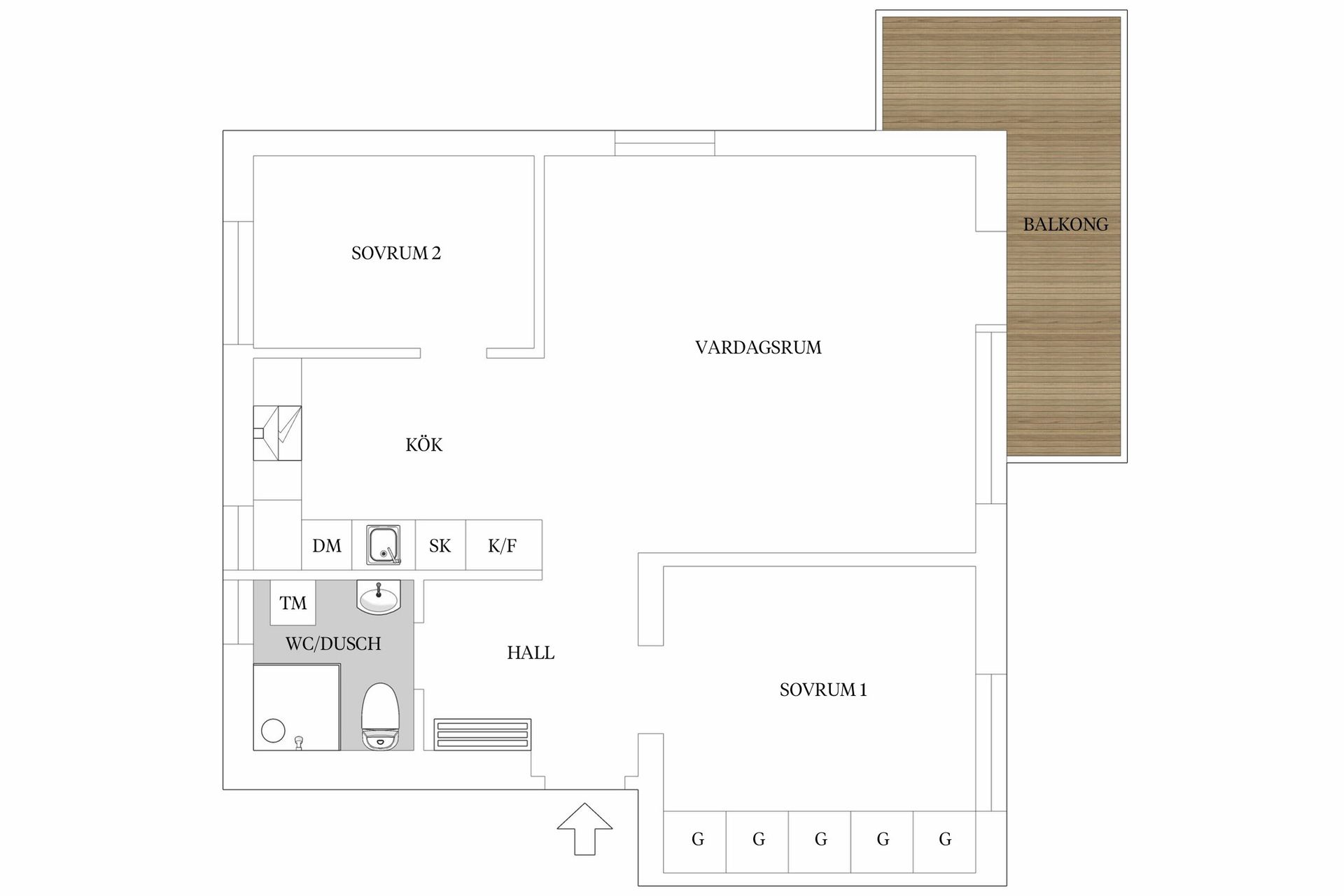 Bostadsrätt, Kinnekullevägen 43, Bromma - Traneberg, Stockholm