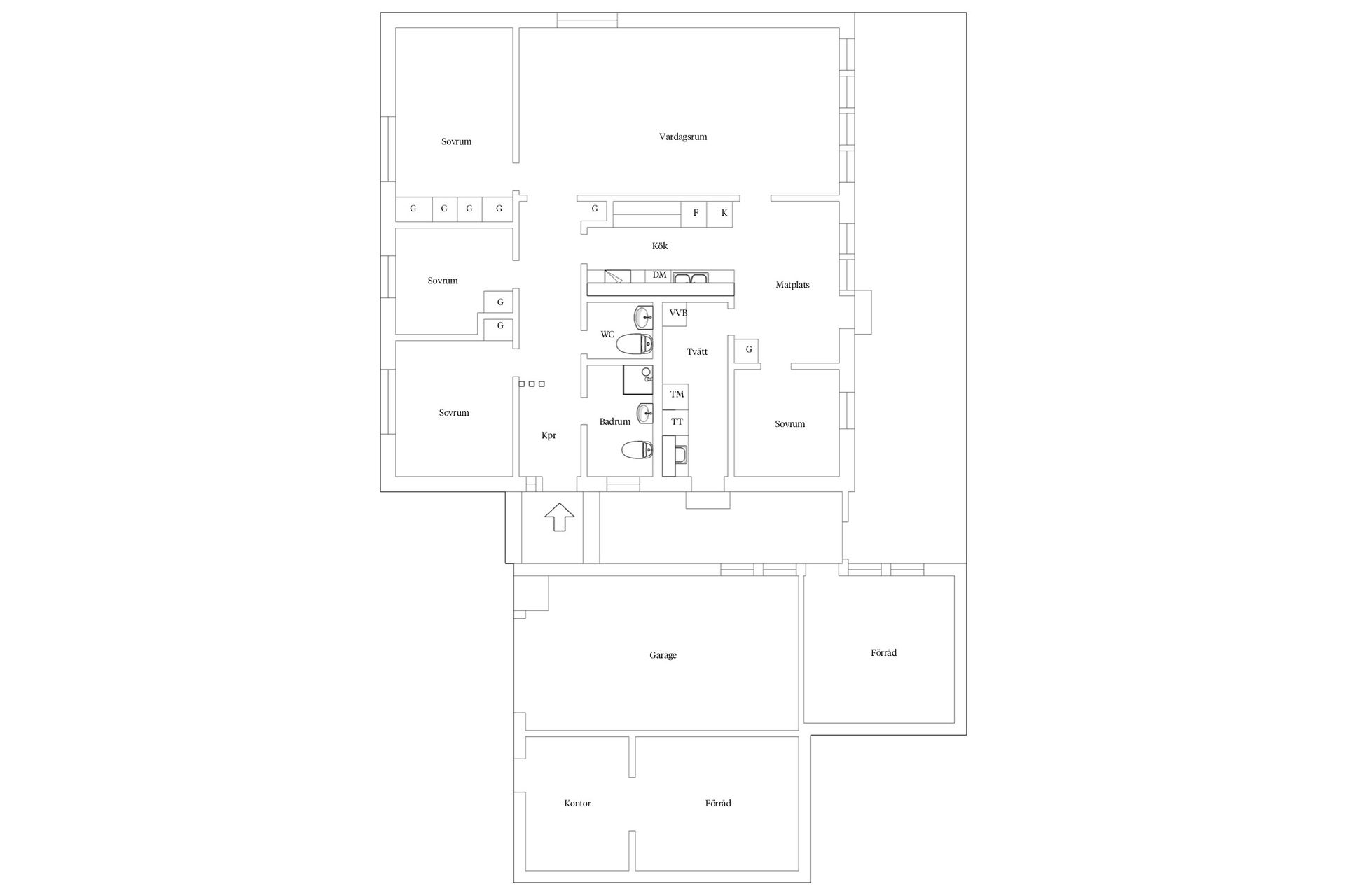 Villa, Båthusgatan 1, Vallby, Västerås