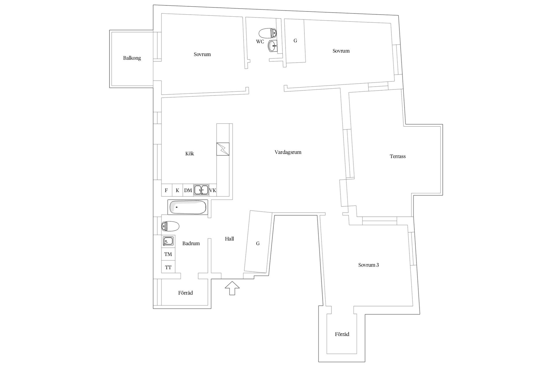 Bostadsrätt, Järla Gårdsväg 22, vån 4/4, Järla Sjö, Nacka