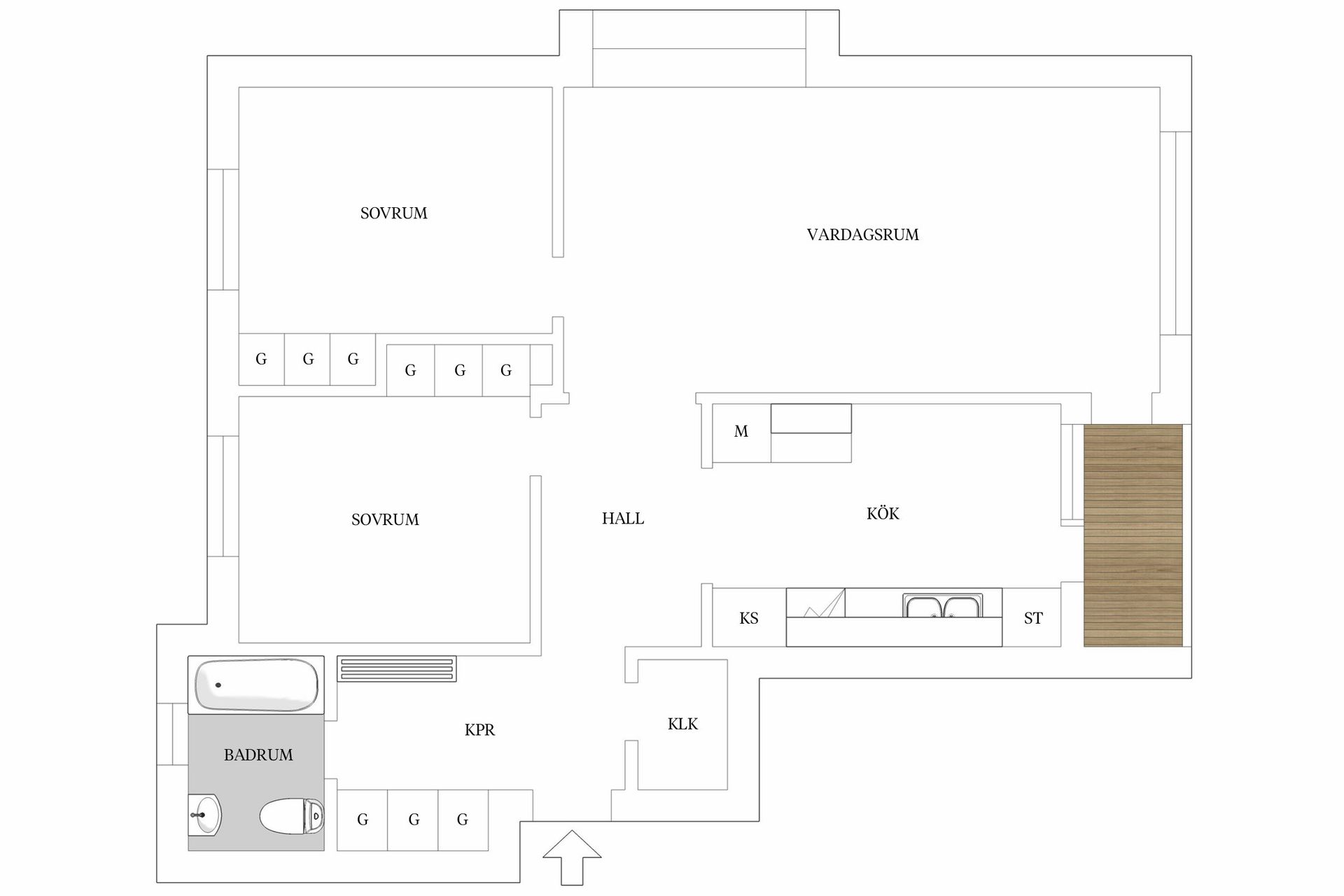 Bostadsrätt, Verkmästargatan 5 C, Salabacke, Uppsala