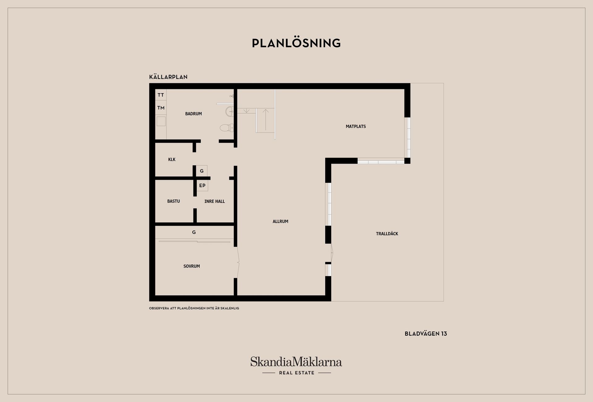 Radhus, Bladvägen 13, Dälderna, Skövde