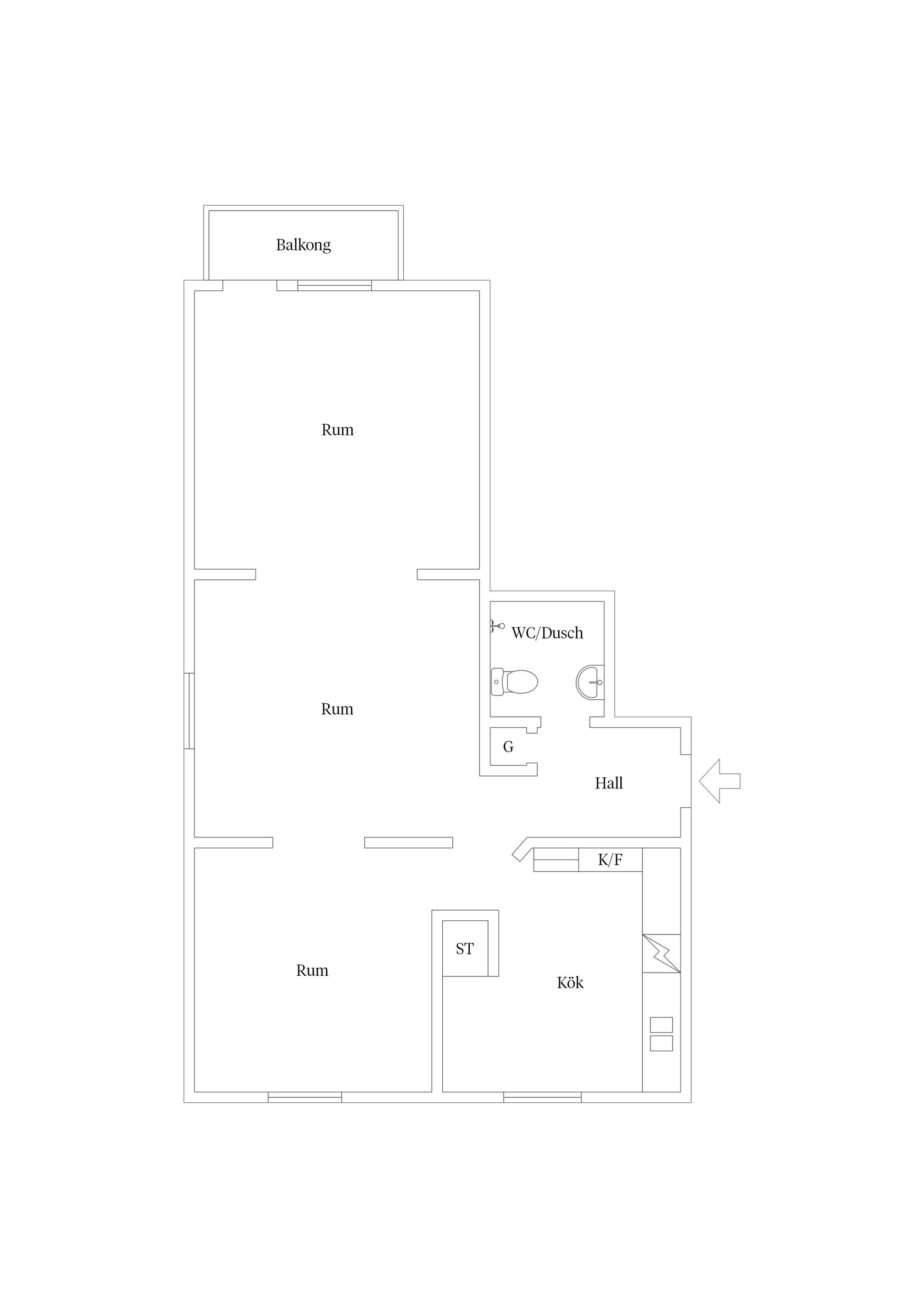 Bostadsrätt, Gluntens gränd 4A, Främre Luthagen, Uppsala