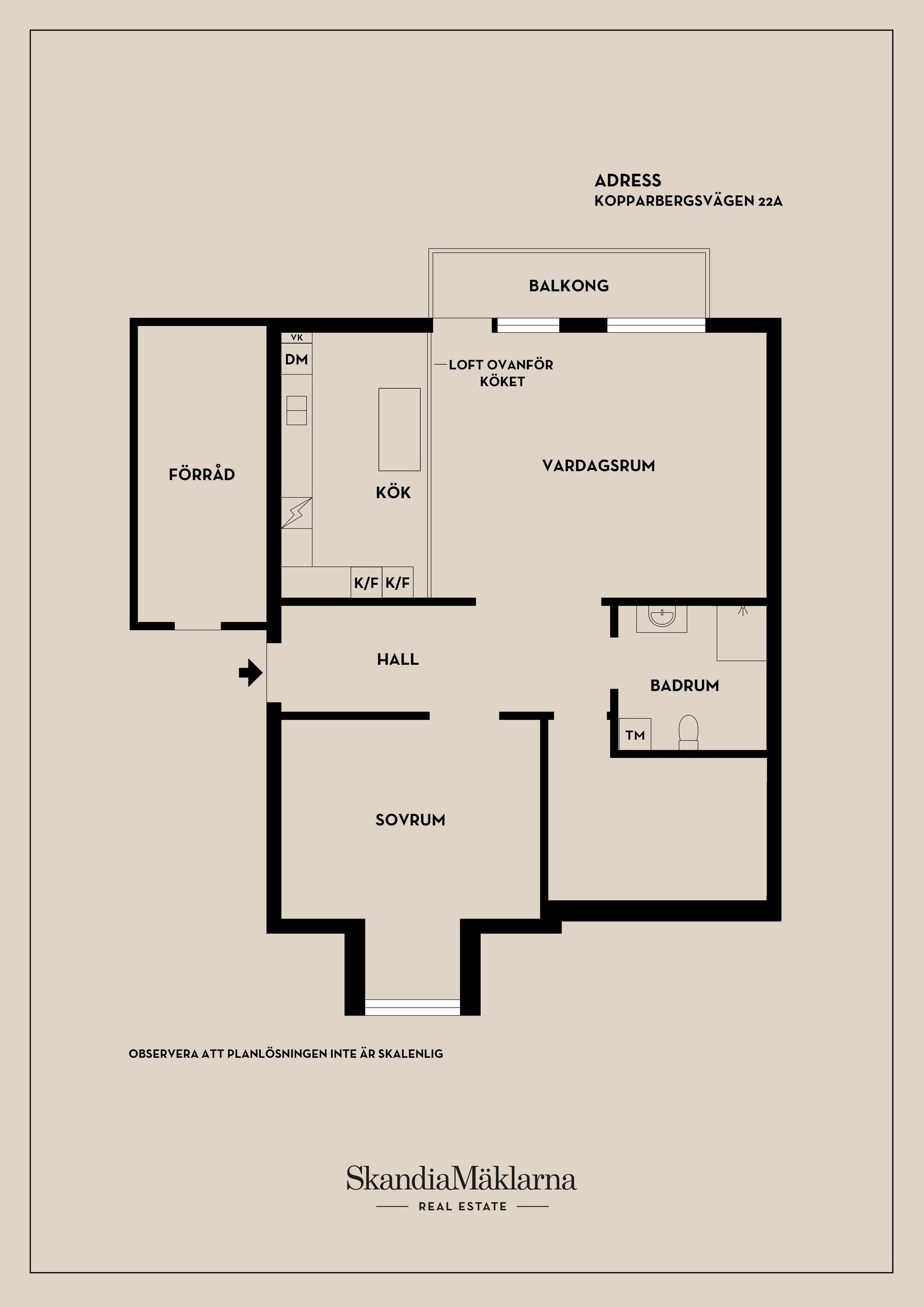 Bostadsrätt, Kopparbergsvägen 22A, Centrum, Västerås