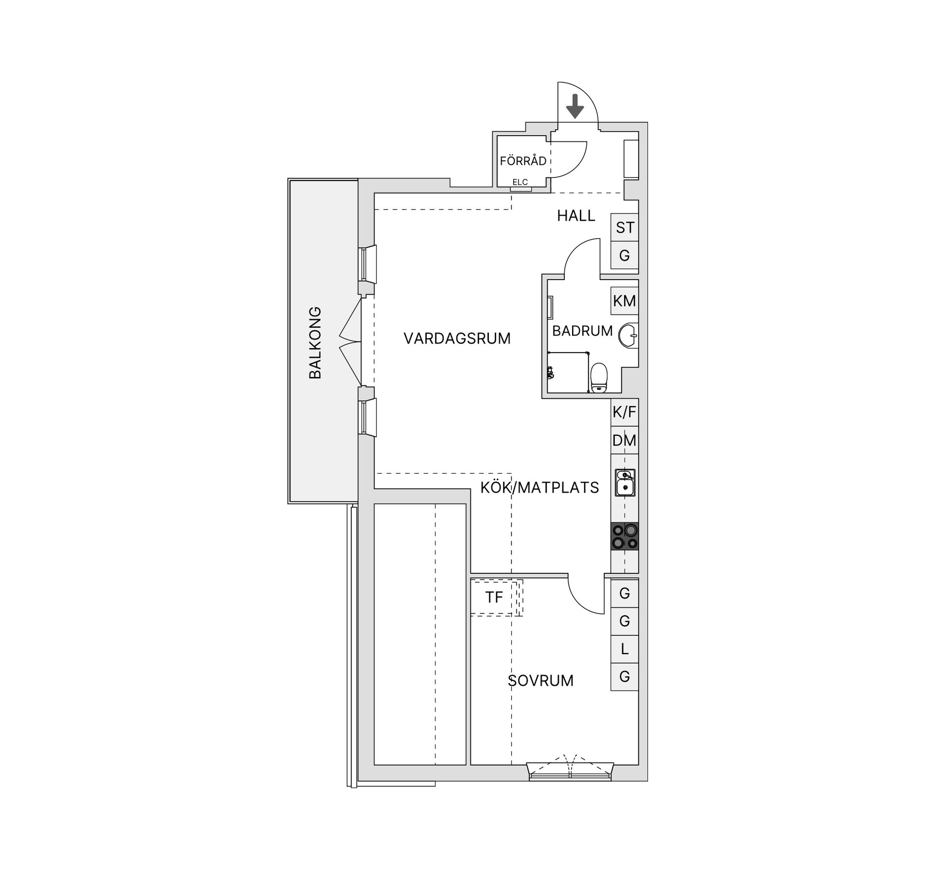 Bostadsrätt, Kindsgatan 4, Trandared, Borås