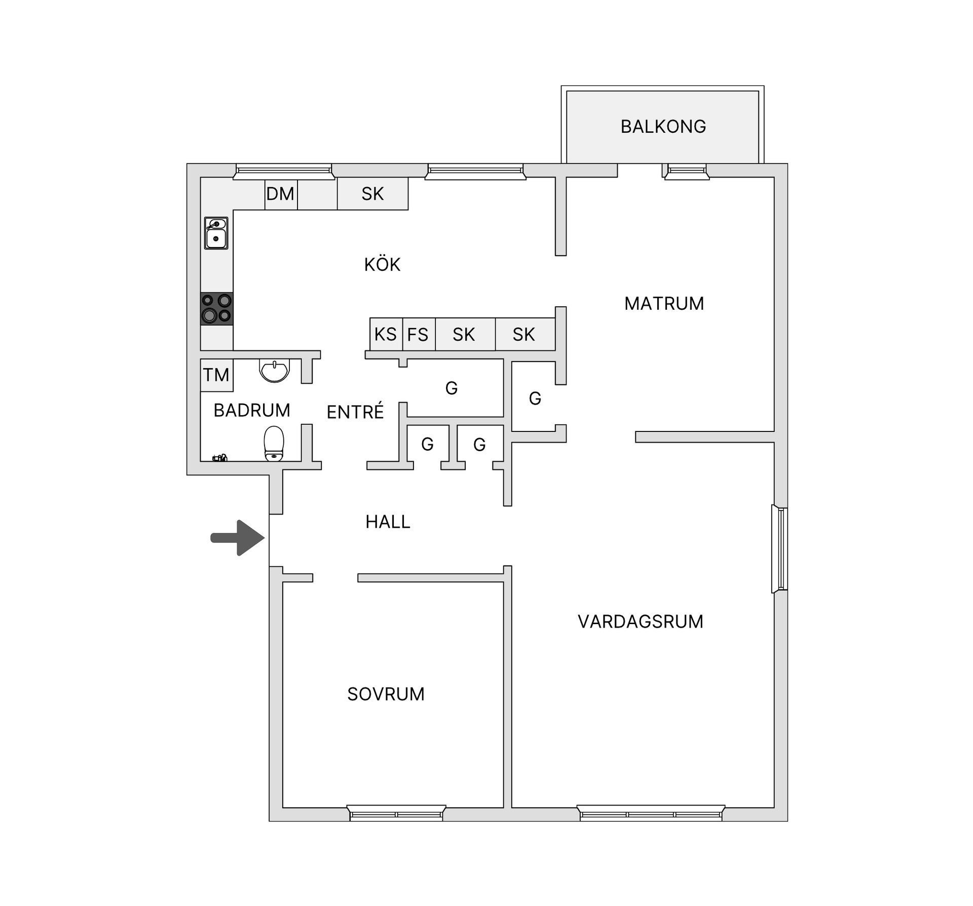 Bostadsrätt, Sturegatan 39, Huskvarna, Jönköping