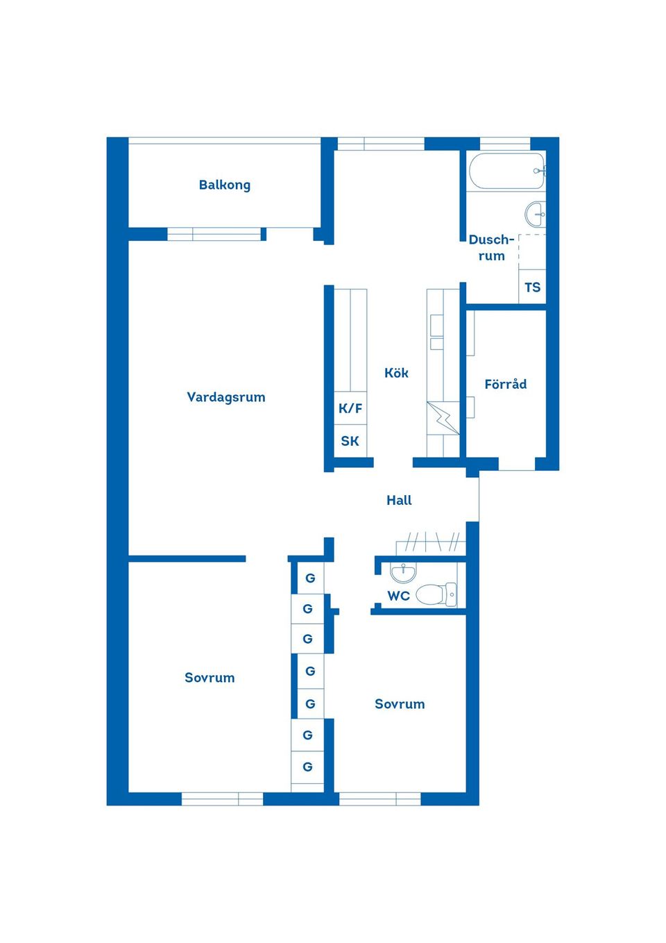 Bostadsrätt, Norrbågen 45B, Sätra, Gävle