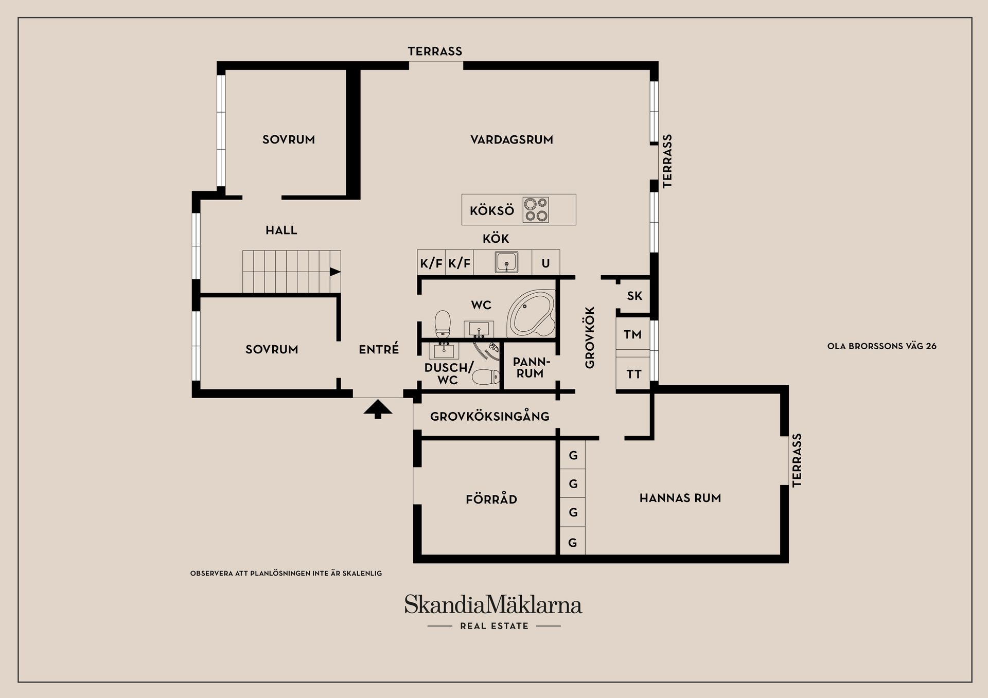 Villa, Ola Brorssons väg 26, Bunkeflostrand, Malmö