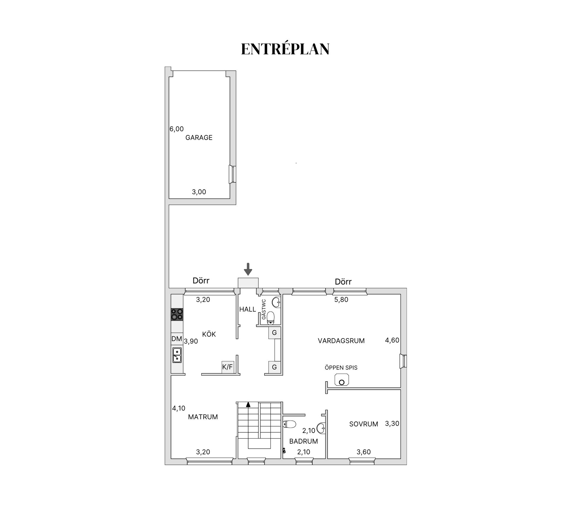 Radhus, Yxvägen 1, Rudboda, Lidingö