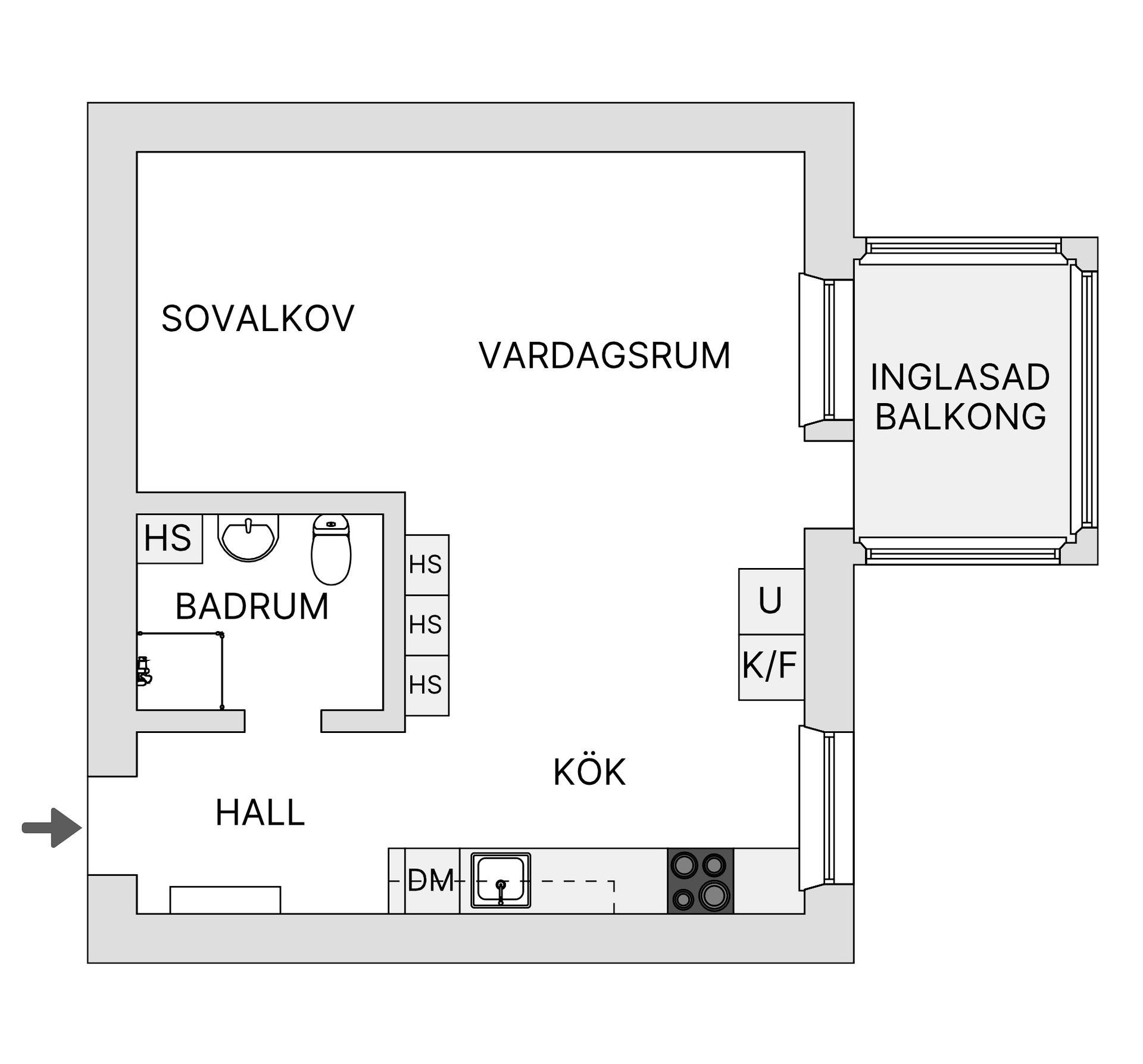 Bostadsrätt, Guldbrandsgatan 13, Trandared, Borås