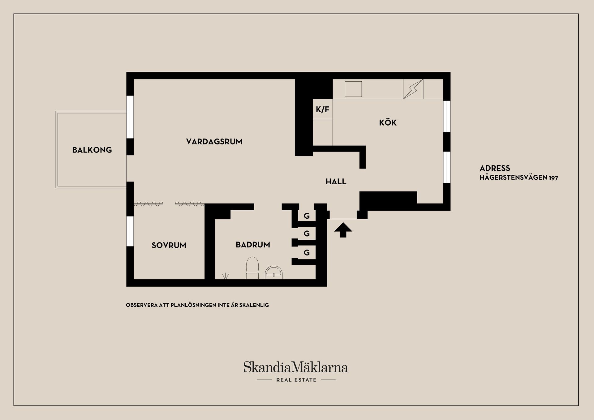 Bostadsrätt, Hägerstensvägen 197, Aspudden / Örnsberg, Stockholm