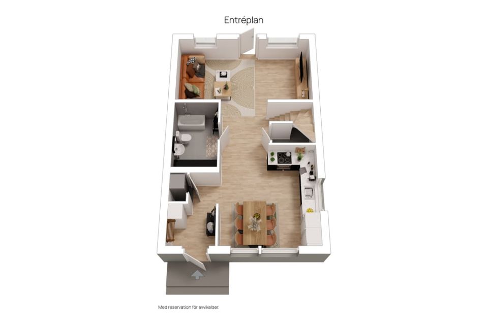Radhus, Spireastigen 10B, Kristineslätt, Falkenberg