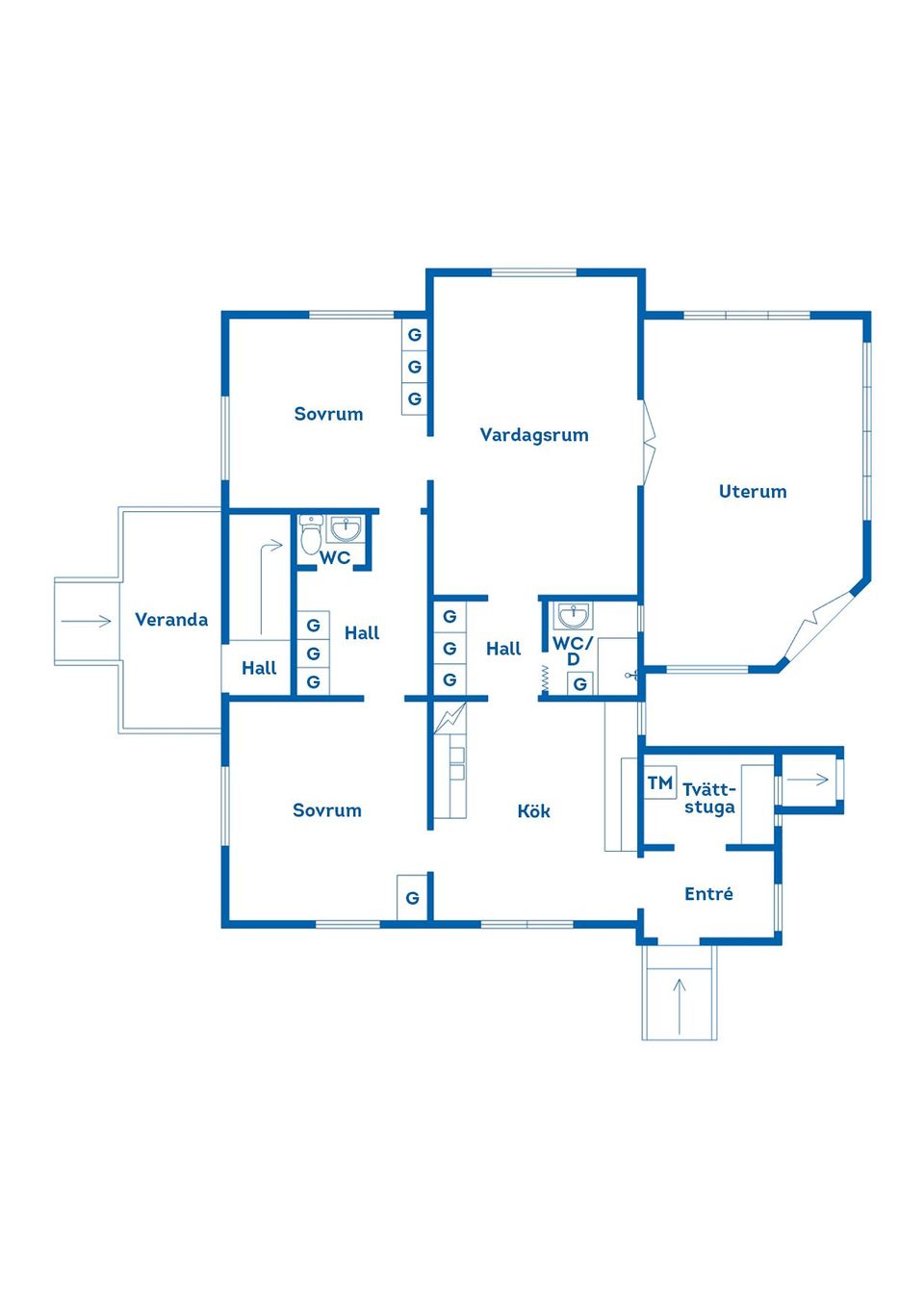 Villa, Kollerud 15A & 15B, Fensbol med omnejd, Torsby