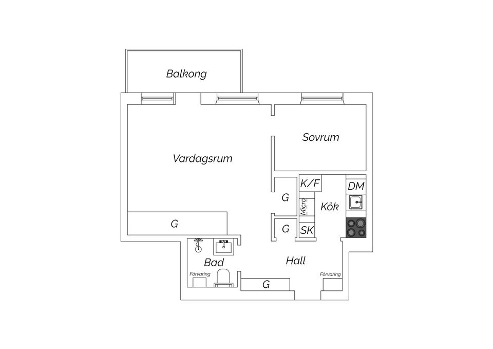 Bostadsrätt, Essingetorget 46, Stockholm