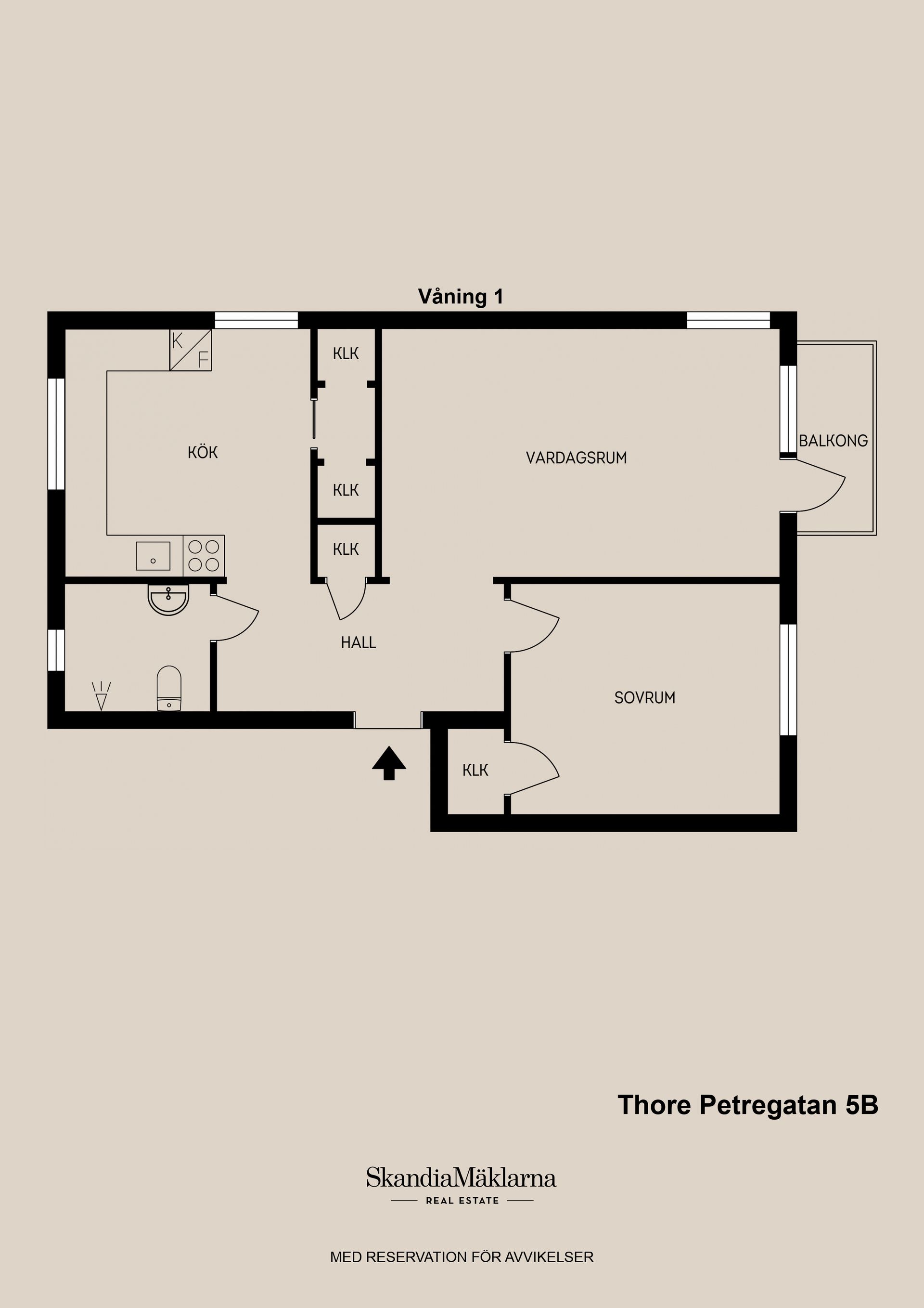 Bostadsrätt, Thore Petregatan 5B, Sandviken