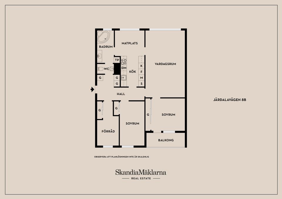 Bostadsrätt, Järdalavägen 8B, Ekholmen, Linköping