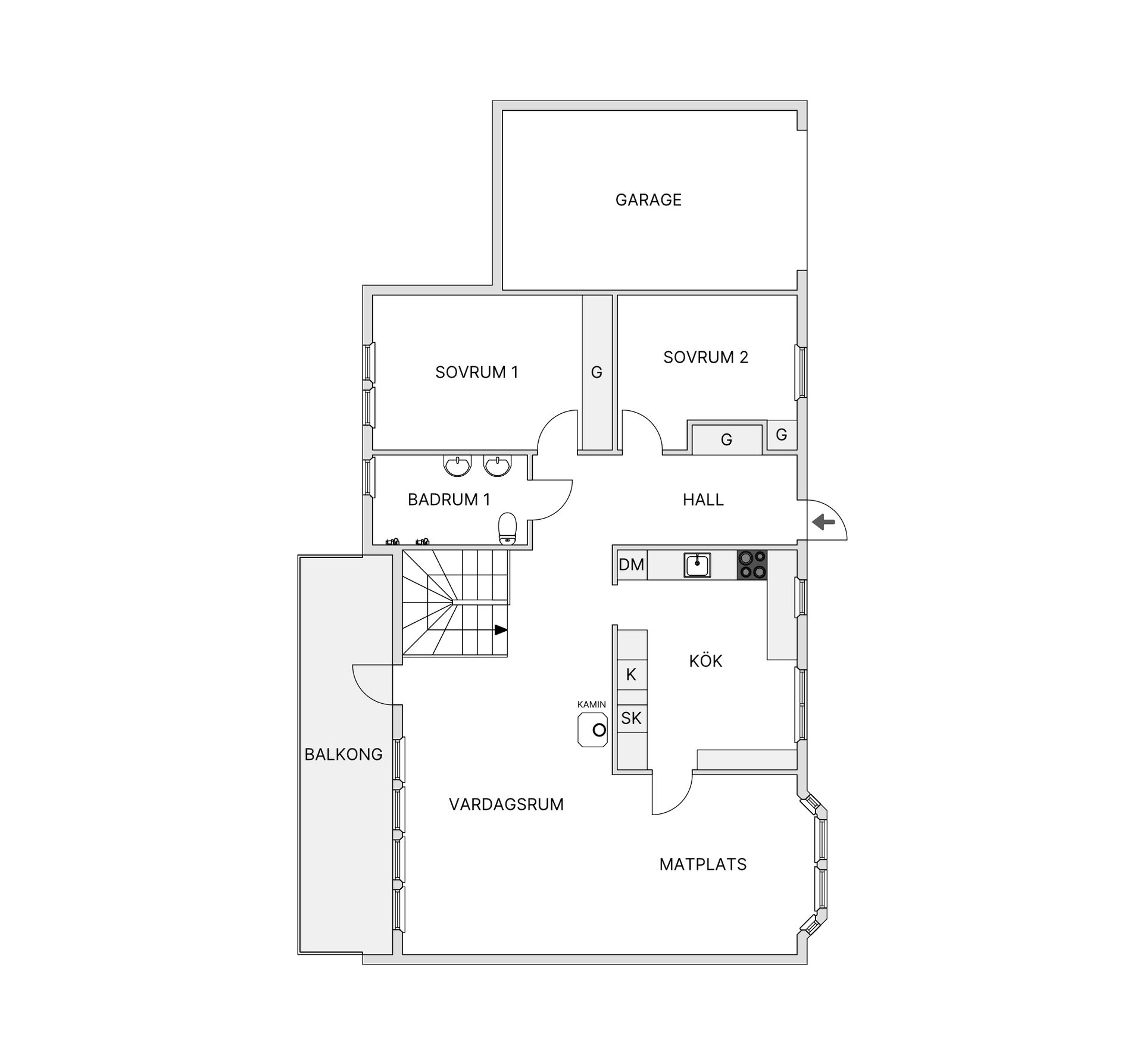 Villa, Släntvägen 5, Jakobsberg - Västra, Järfälla