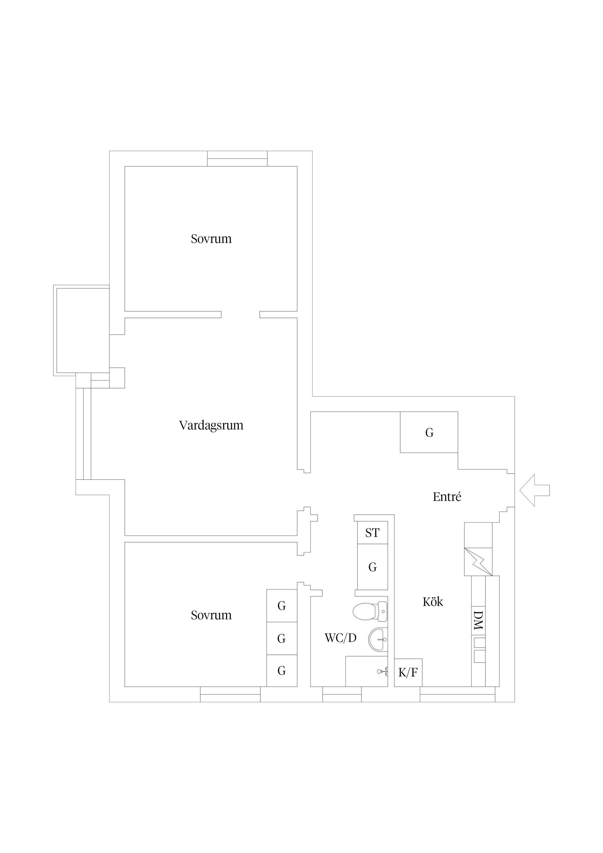 Bostadsrätt, Fogdegatan 3B, Lindö, Kalmar