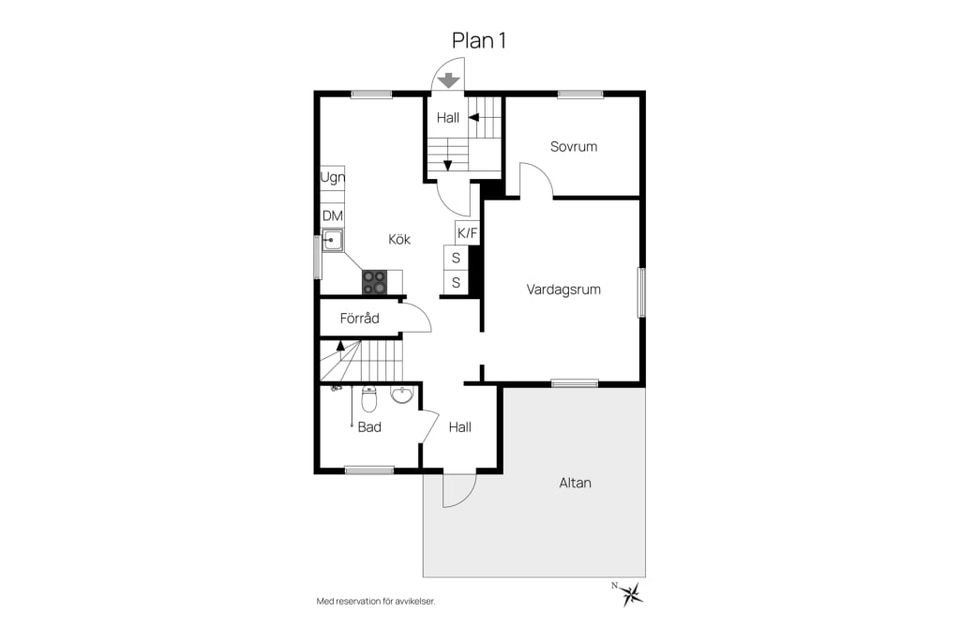Villa, Forshallsvägen 6, Mark