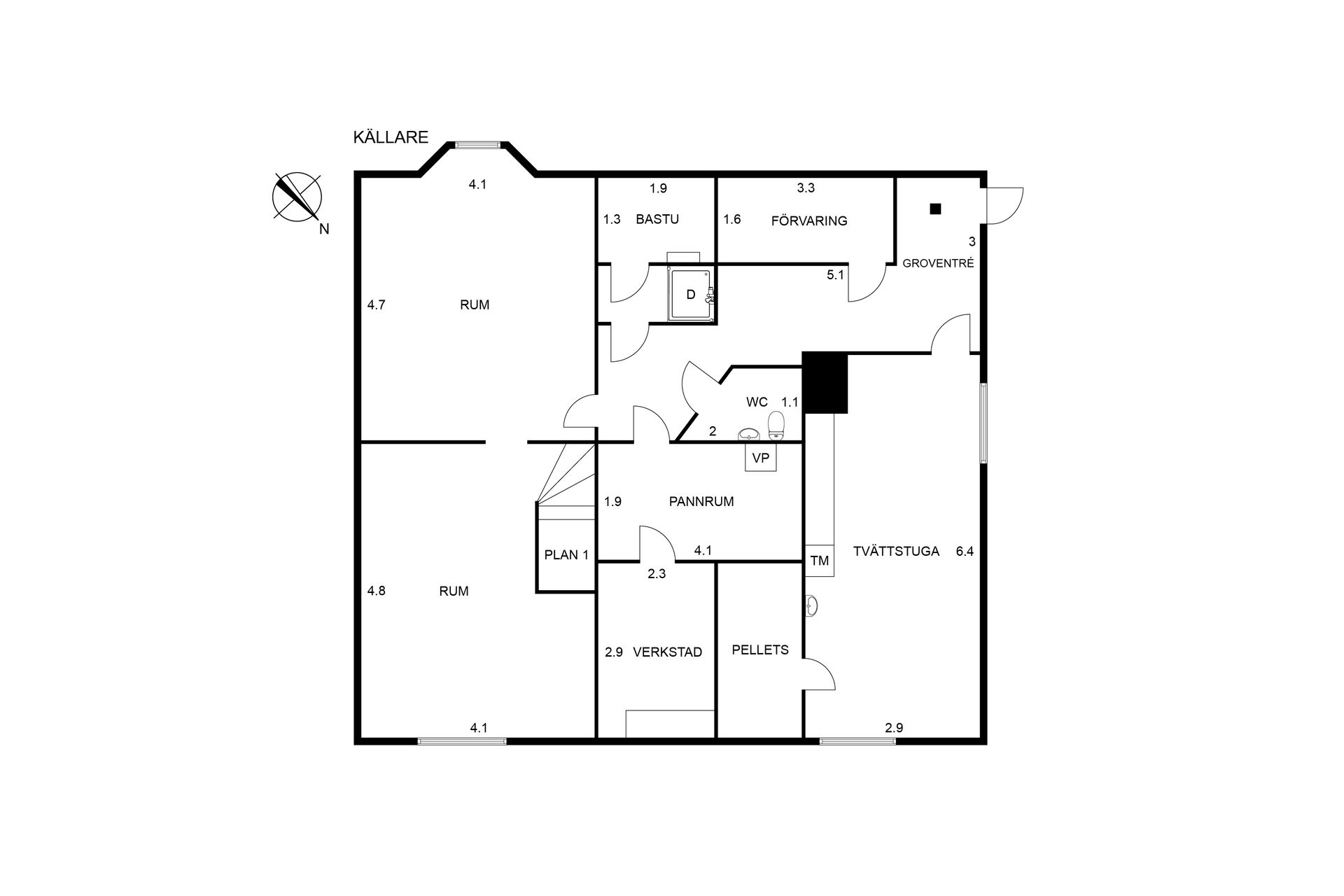 Villa, Södra Järnvägsgatan 17, Centralt, Vänersborg