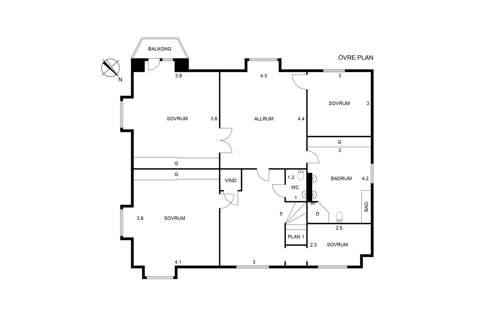 Villa, Södra Järnvägsgatan 17, Centralt, Vänersborg