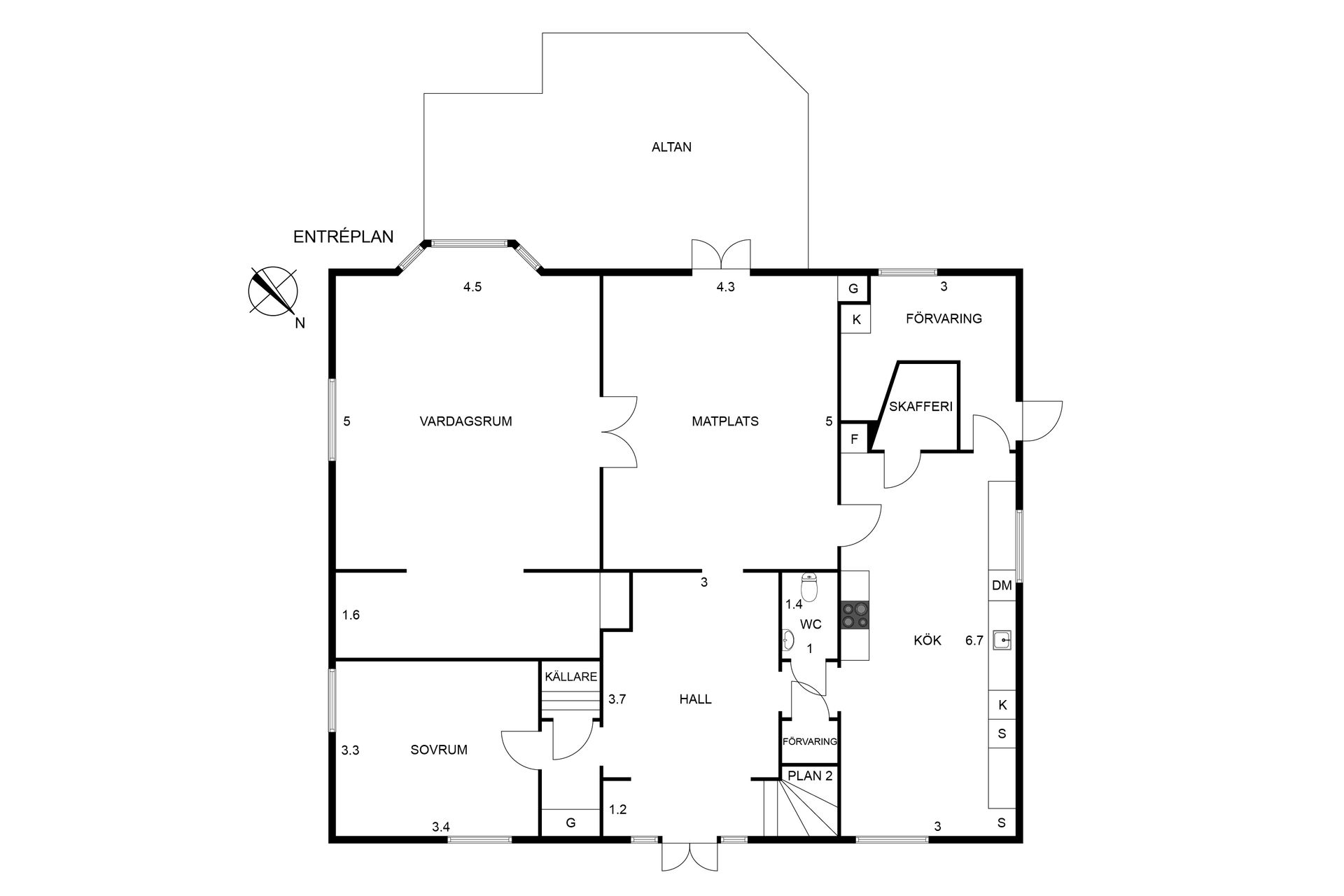 Villa, Södra Järnvägsgatan 17, Centralt, Vänersborg