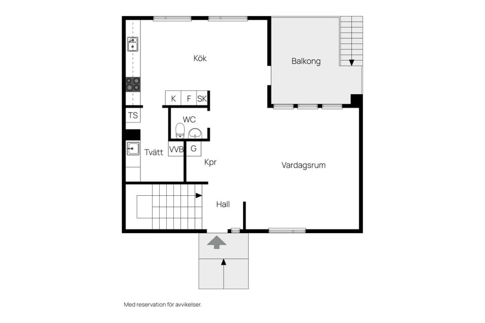 Radhus, Bakstuguvägen 3, Klockarberget, Sundsvall