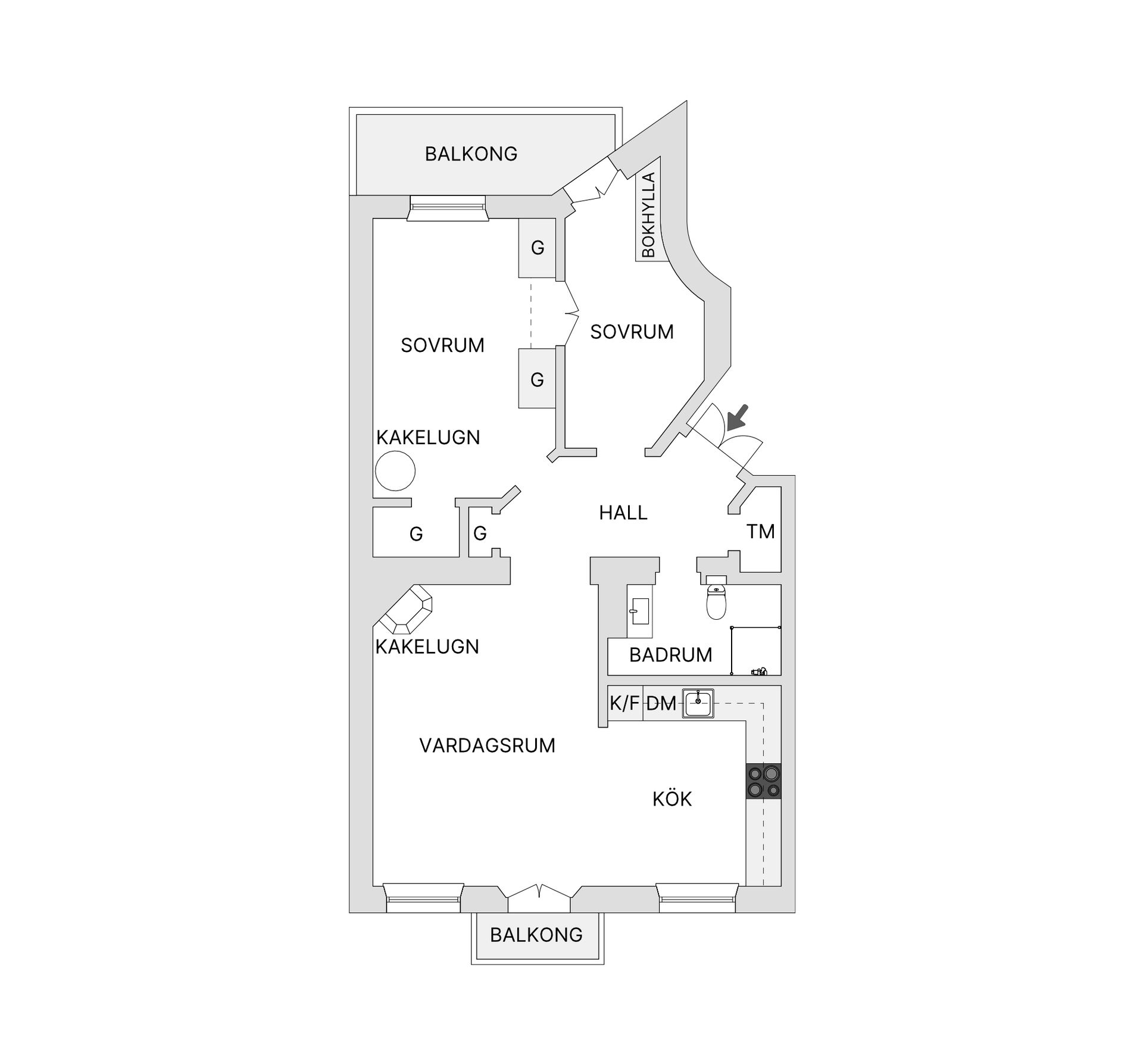 Bostadsrätt, Valhallavägen 38, 3 tr, Vasastan Östermalm, Stockholm