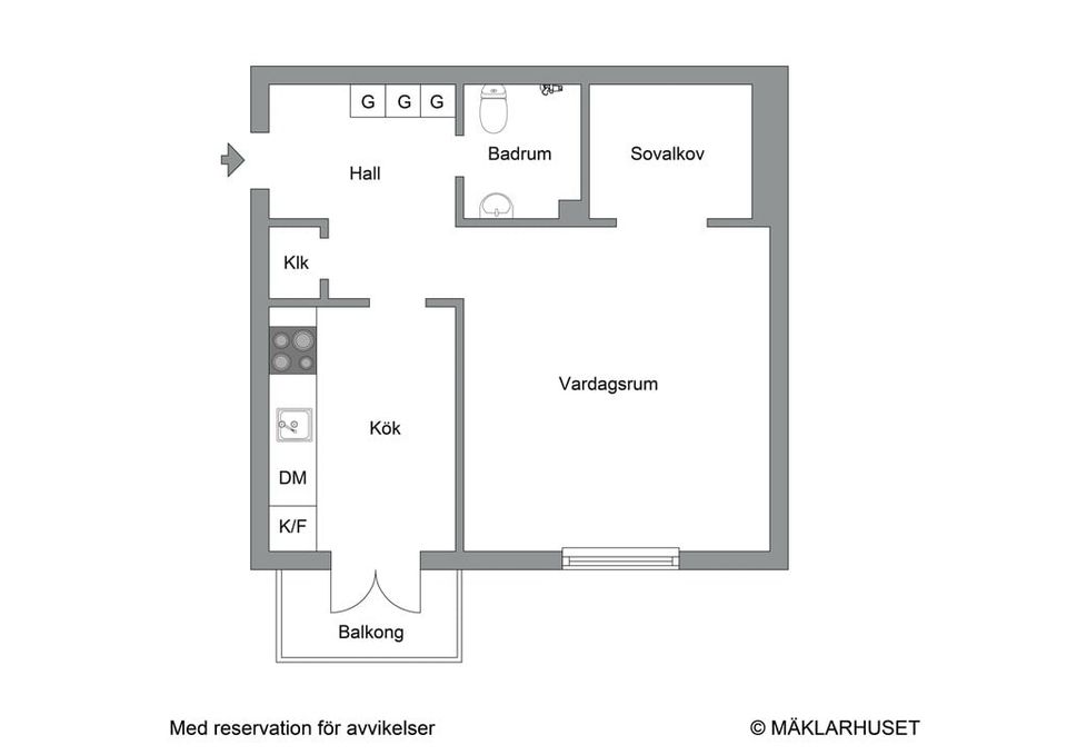 Bostadsrätt, Svalgränd 3B, Centrala Sundbyberg, Sundbyberg