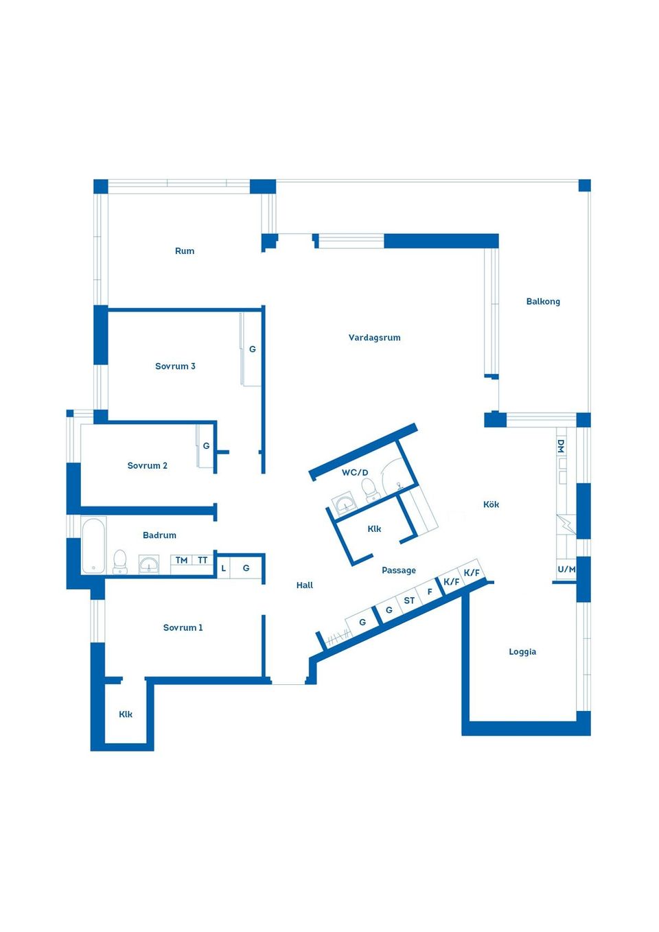 Bostadsrätt, Kompanigatan 54, Garnisonen, Linköping