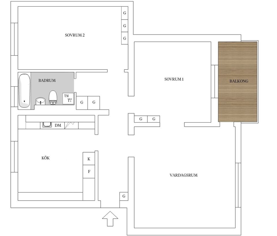 Bostadsrätt, Skanörvägen 24, 3 tr, Björkhagen, Stockholm