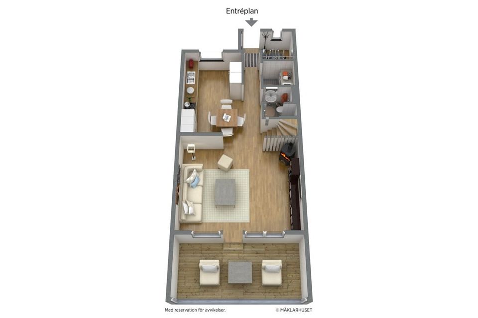 Radhus, Furuvägen 56, Hälletorp, Härnösand