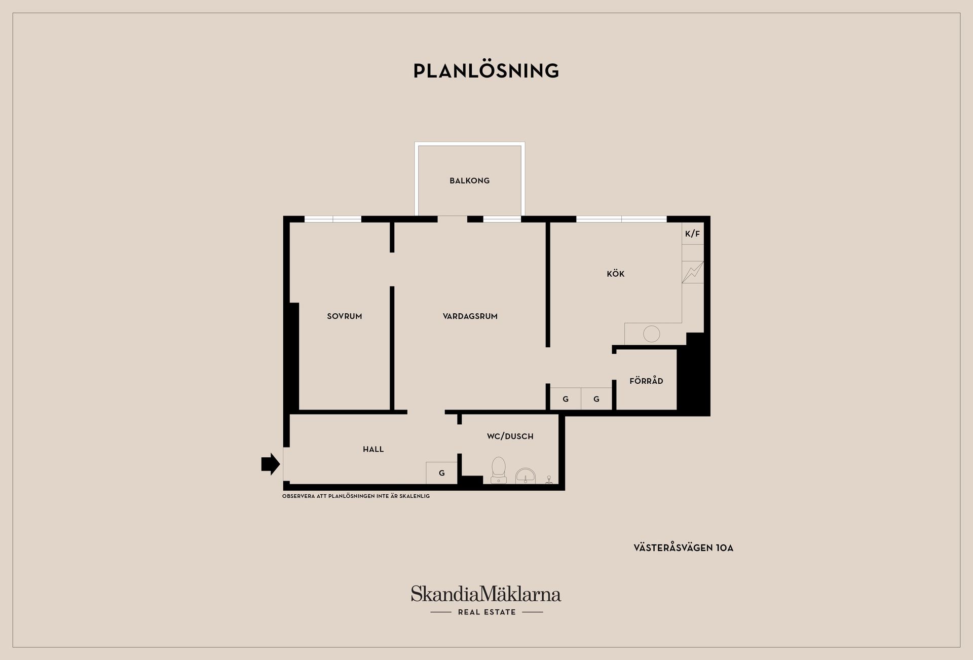 Bostadsrätt, Västeråsvägen 10A, Tunavallen, Eskilstuna