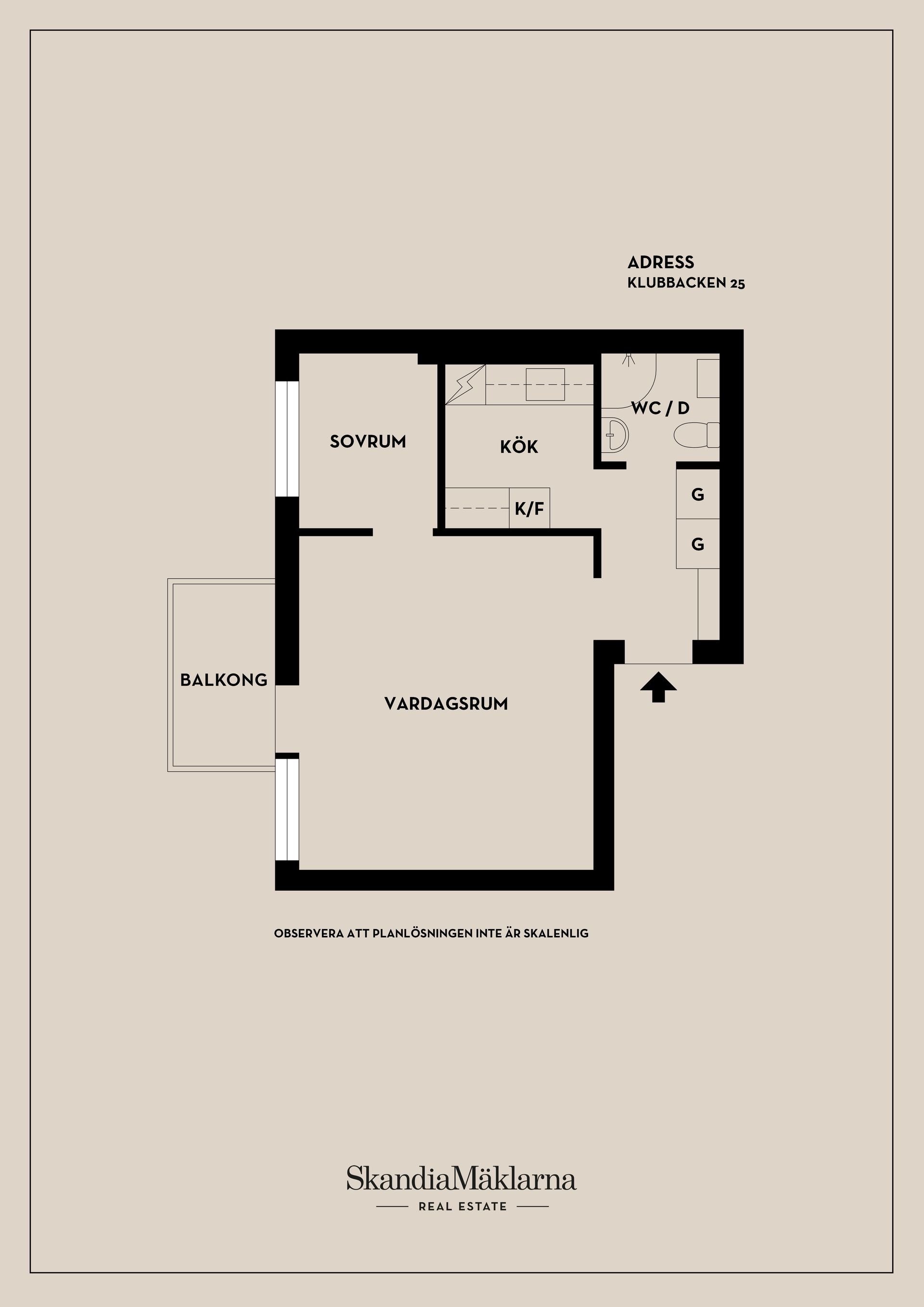 Bostadsrätt, Klubbacken 25, Mälarhöjden/Klubbacken, Stockholm