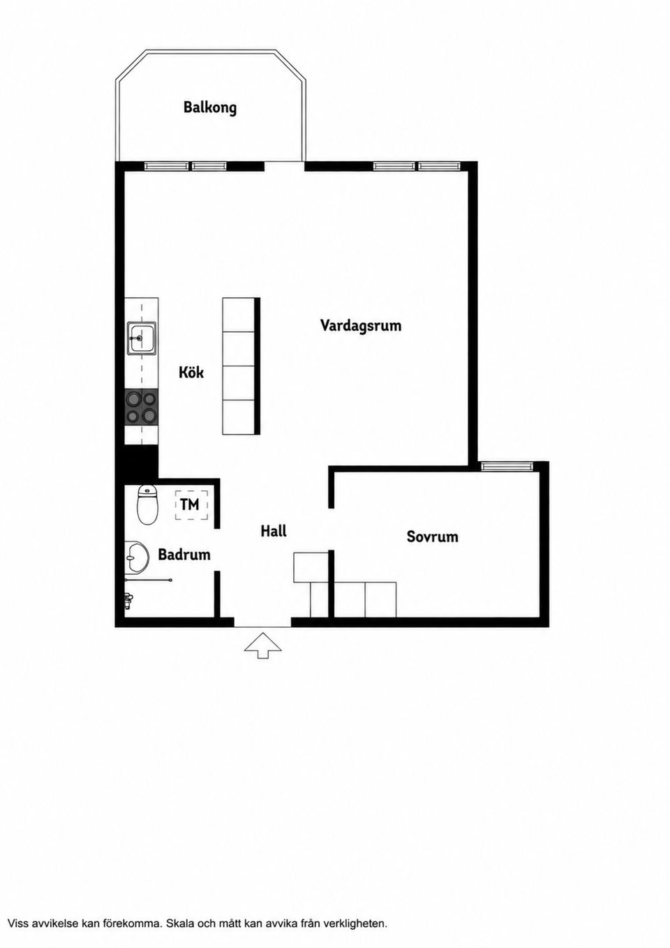 Bostadsrätt, Luffarbacken 8, 1 tr, Centralt, Österåker