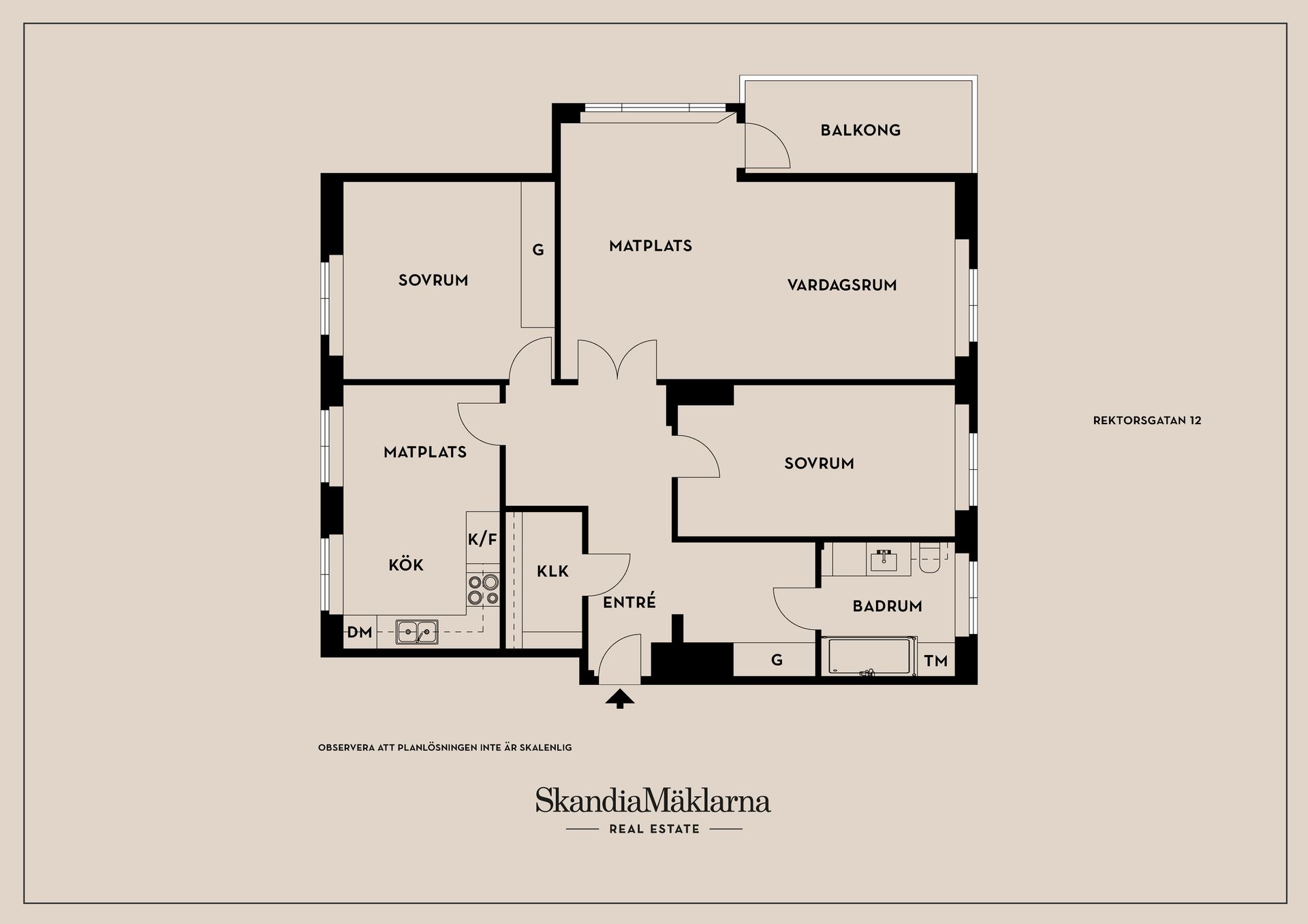 Bostadsrätt, Rektorsgatan 12, Slottshöjden, Helsingborg