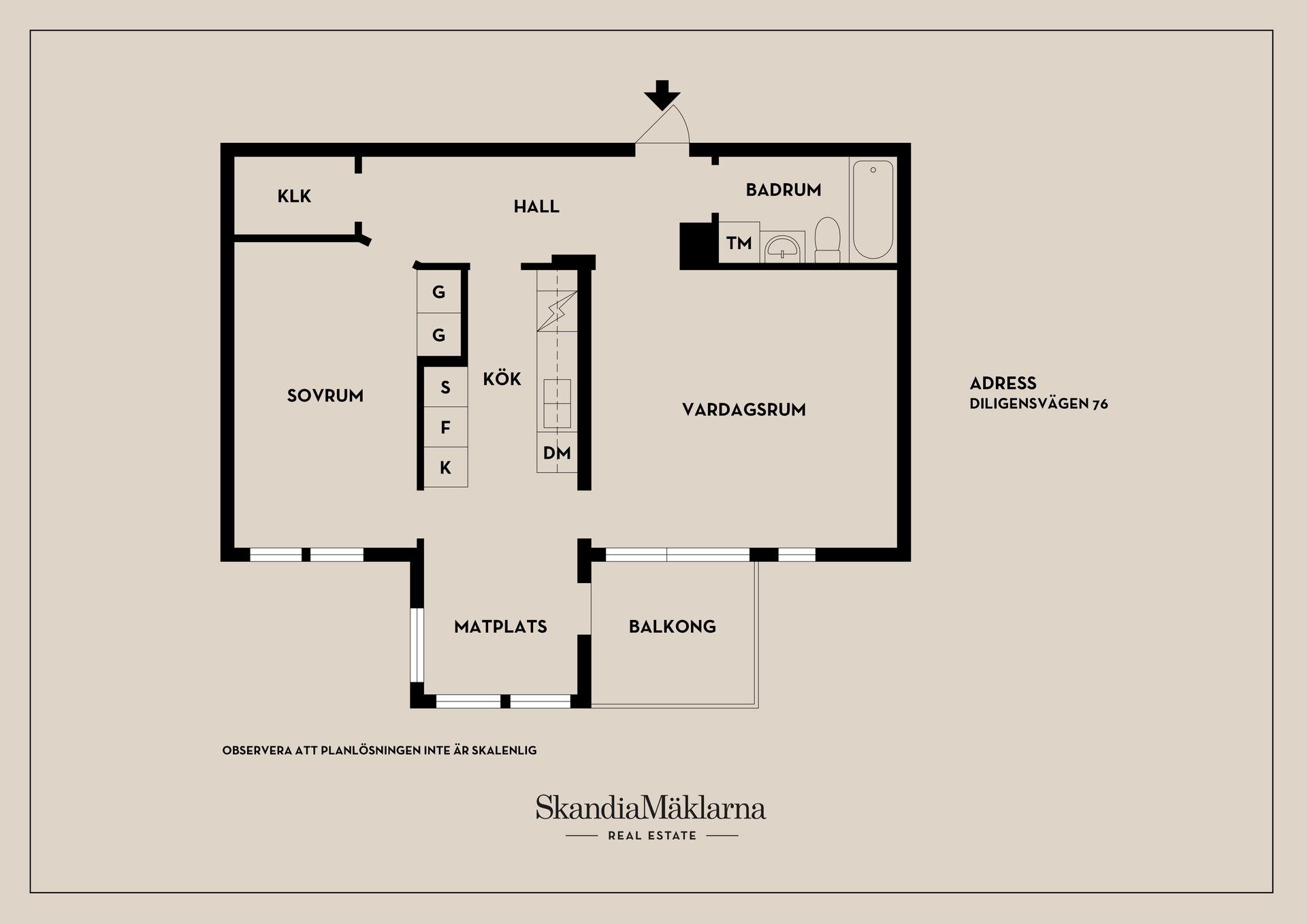 Bostadsrätt, Diligensvägen 76, Jarlaberg, Nacka
