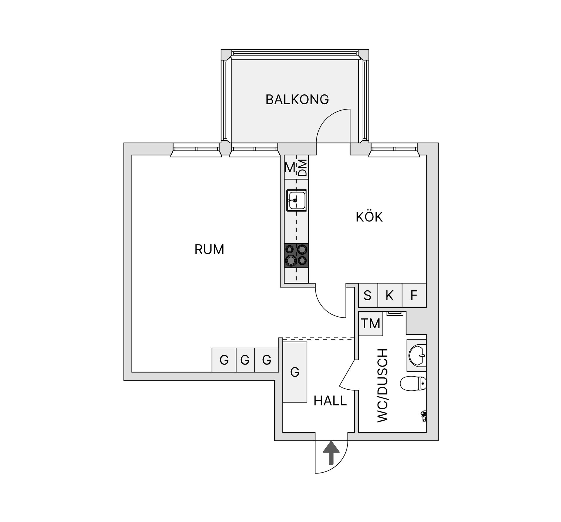 Bostadsrätt, Ritargatan 1D, Salabacke, Uppsala