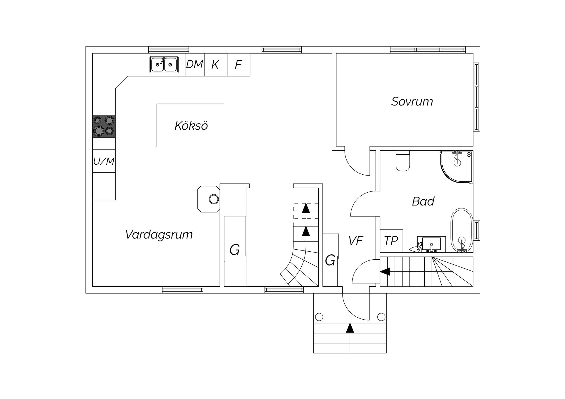 Villa, Utkiksvägen 8A, Dalgången, Oxelösund